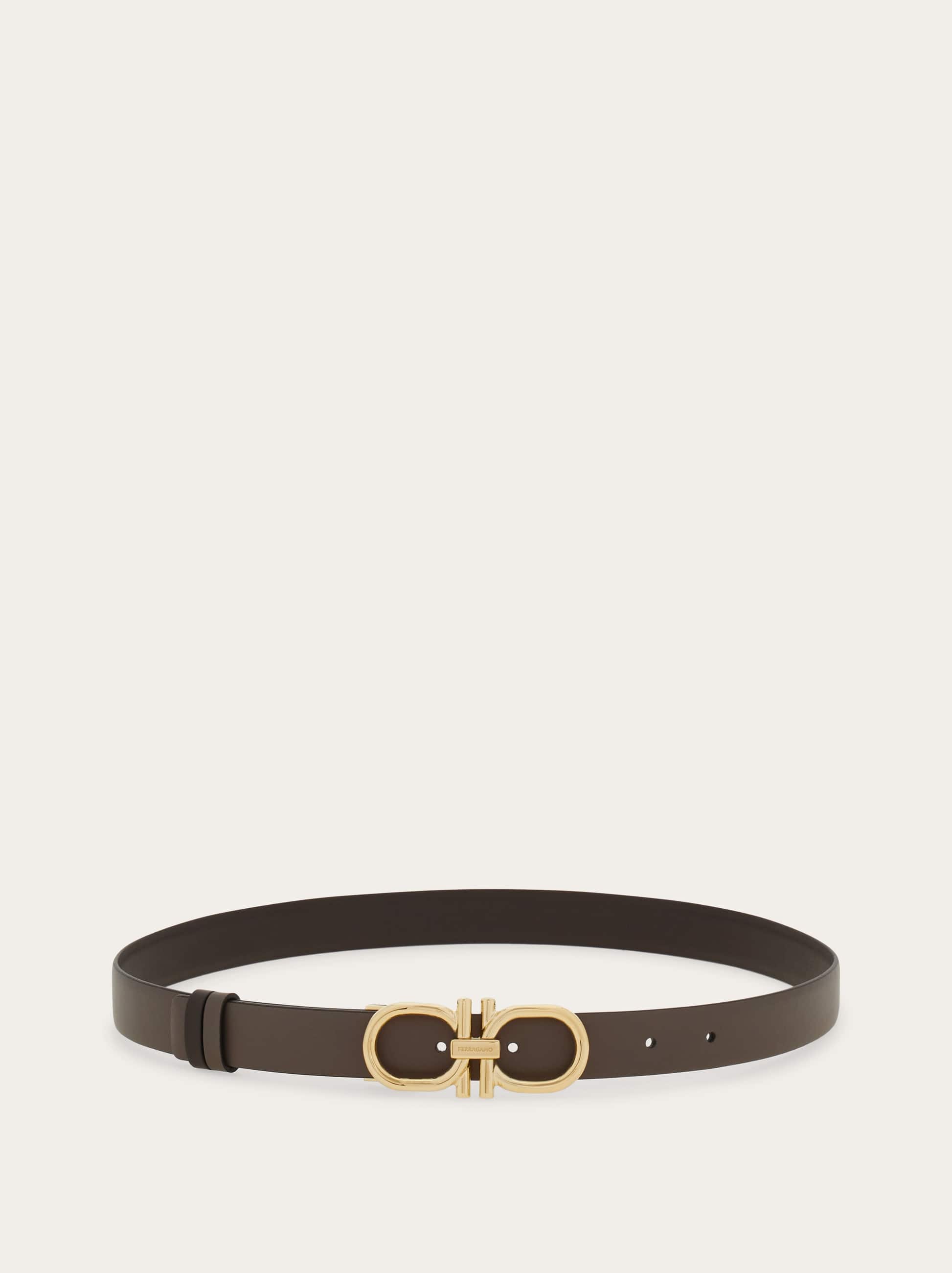  Ferragamo Damen Verstellbarer Gancini-wendegürtel Braun 