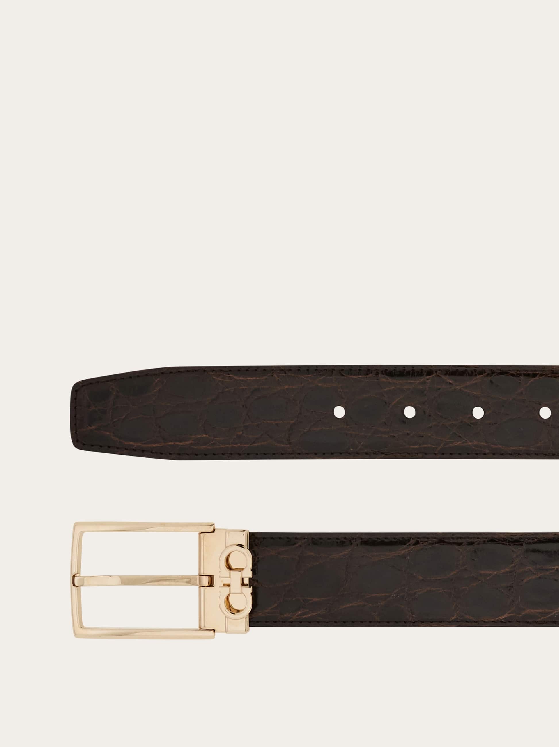 Ferragamo Adjustable Belt In Brown