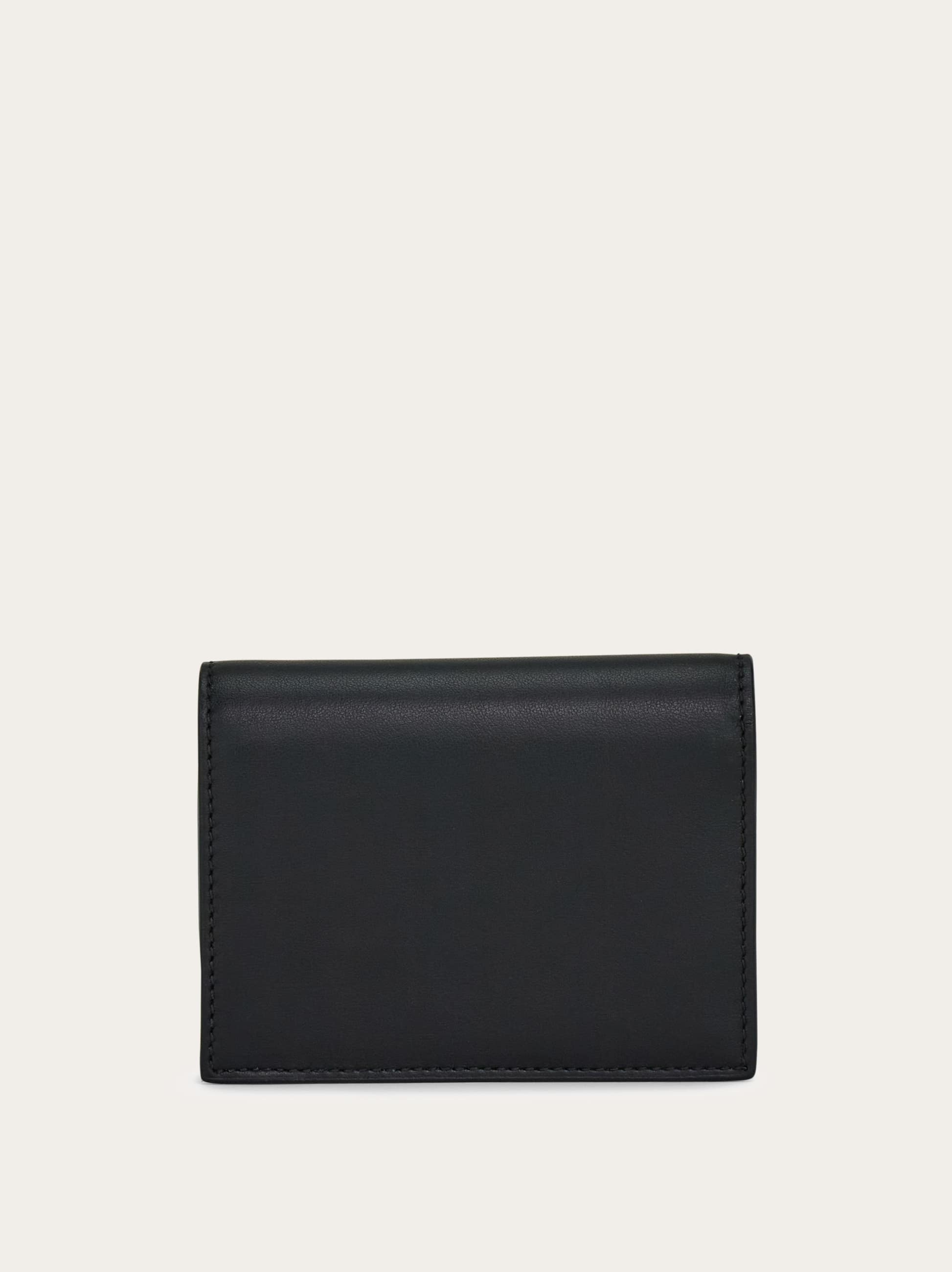 Ferragamo Mini Bow Wallet In Black