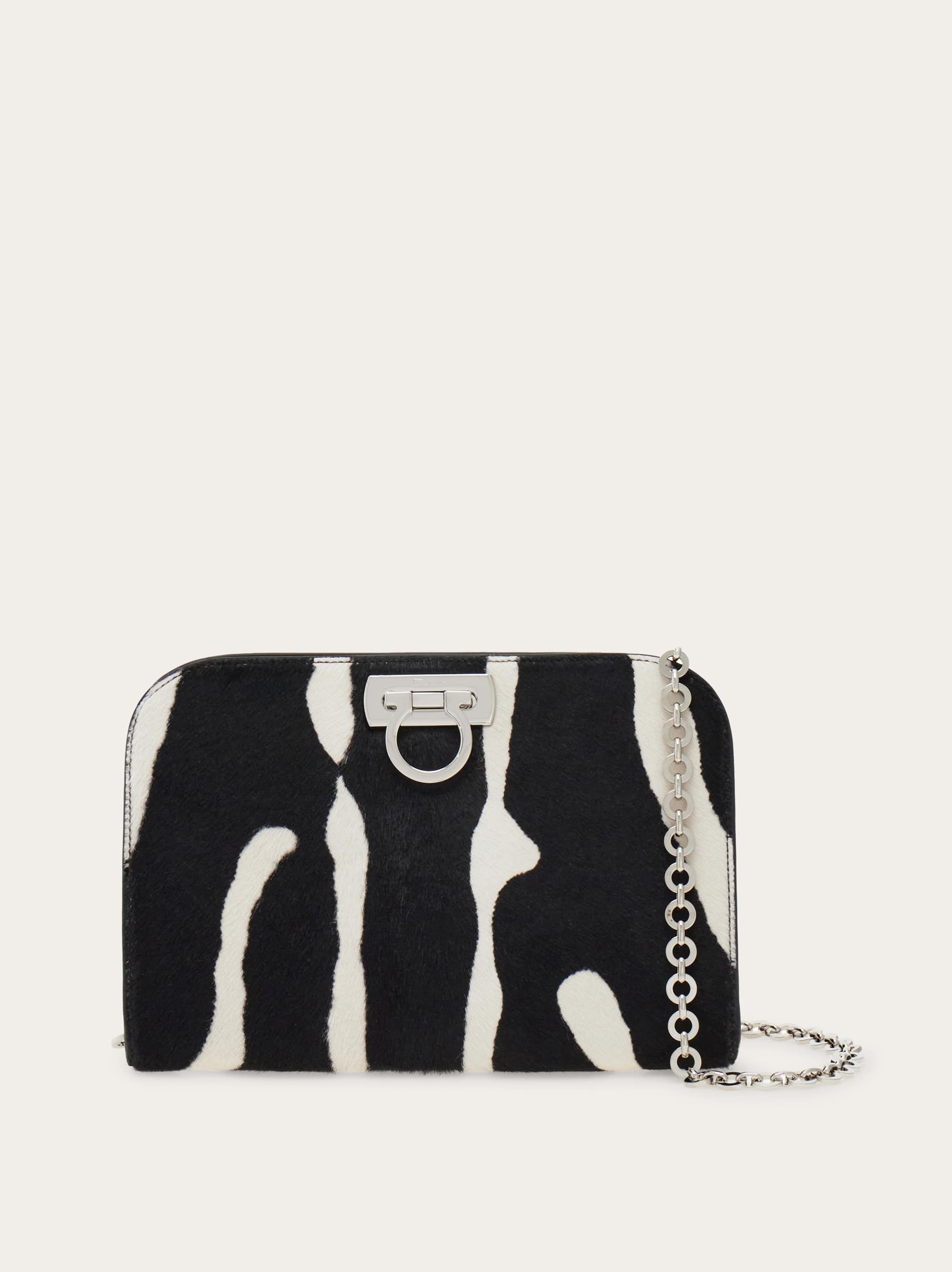 Ferragamo Diana Clutch In White