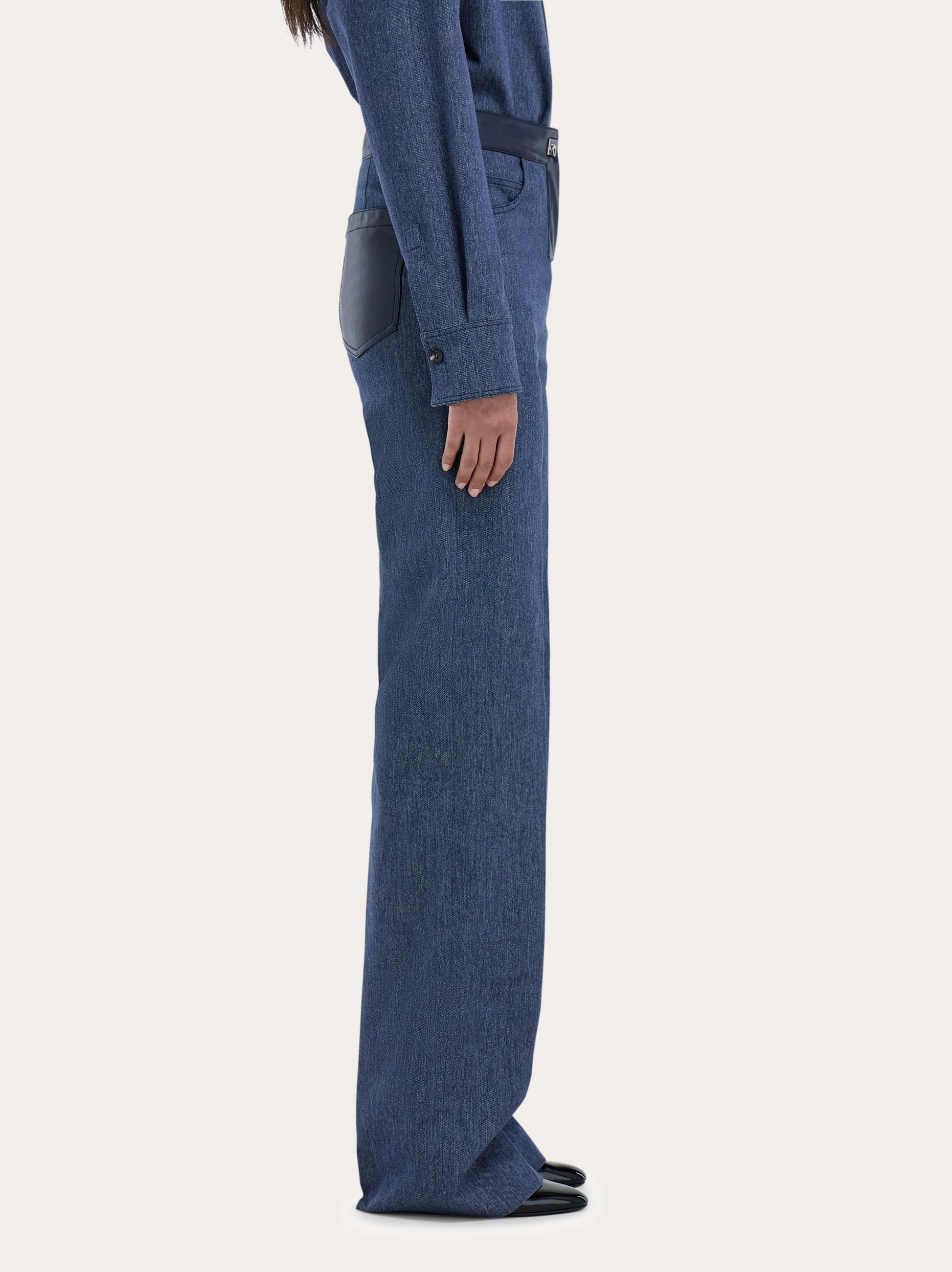  Ferragamo Damen 5-pocket-hose Blau 