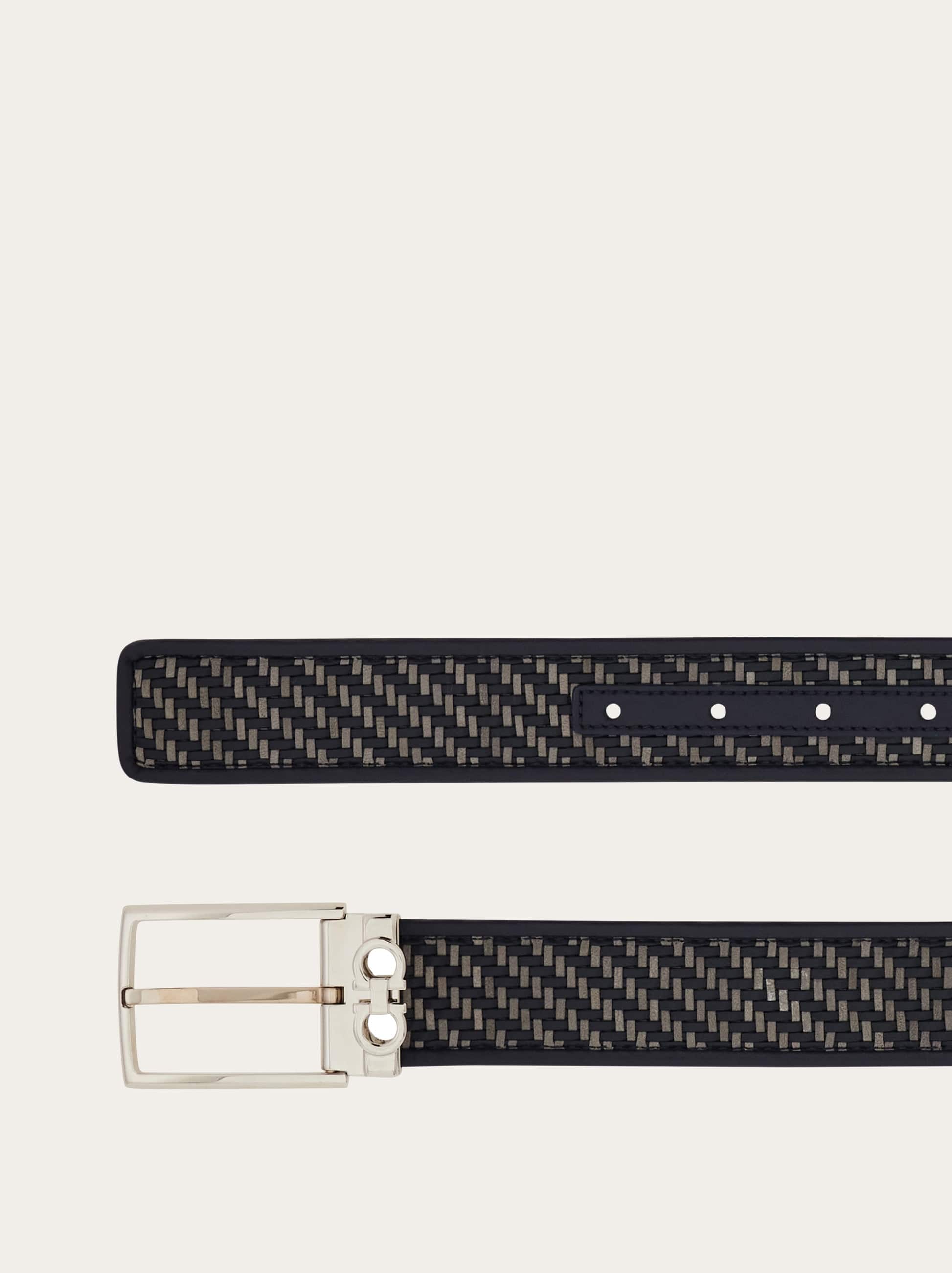 Ferragamo Adjustable Belt In Black