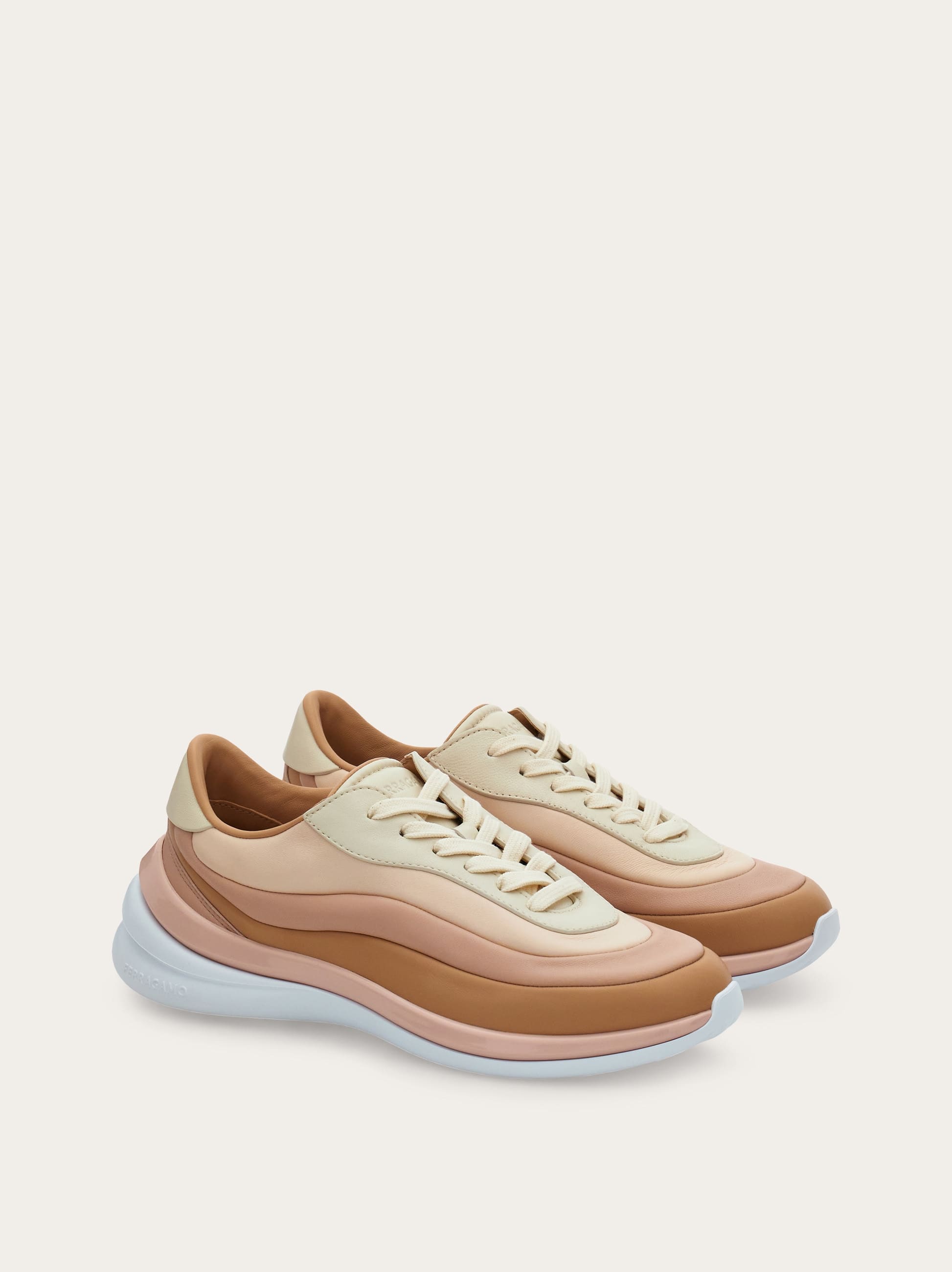  Ferragamo Damen Sneaker Beige Größe 35.5 
