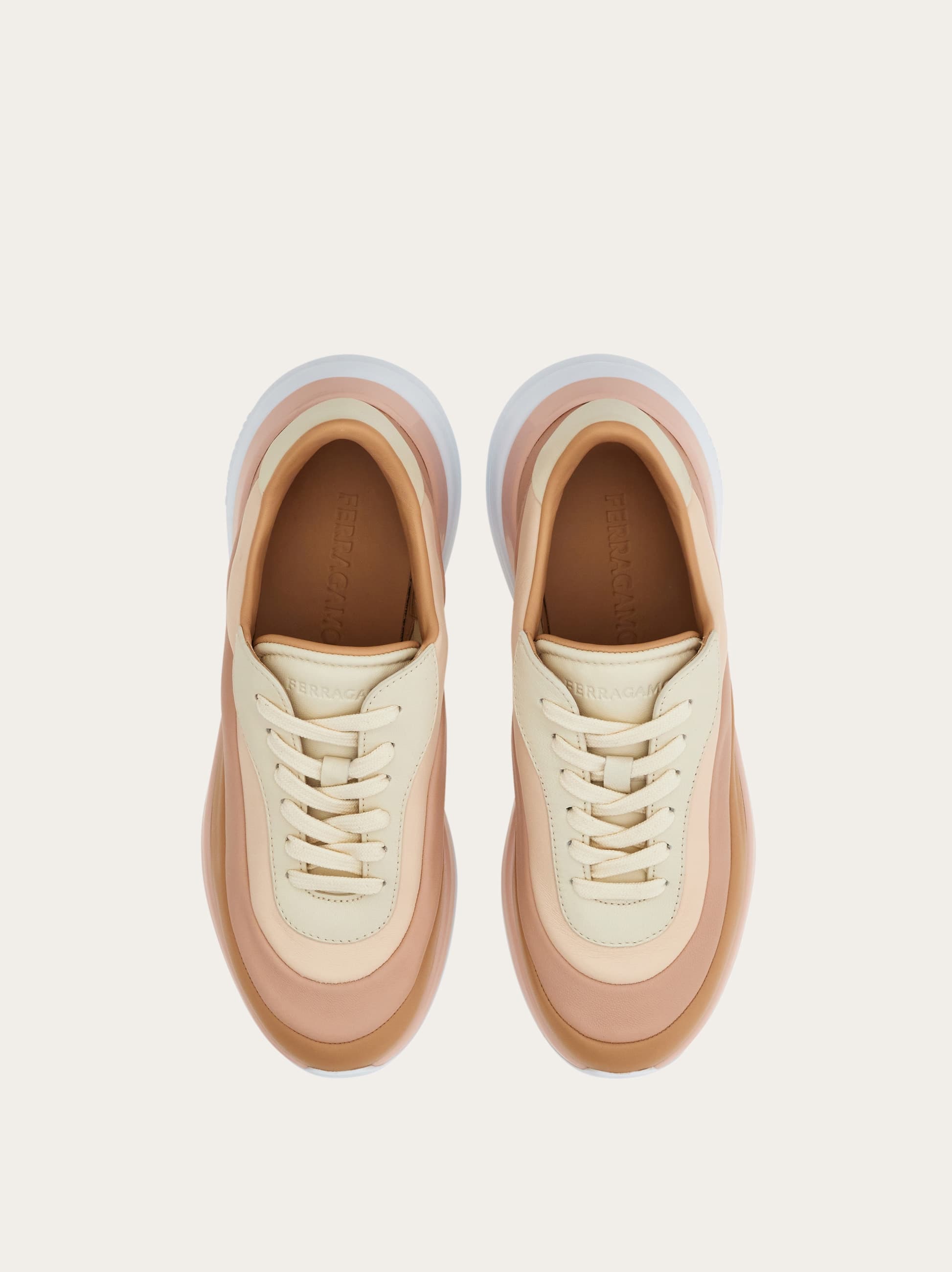  Ferragamo Damen Sneaker Beige Größe 35.5 