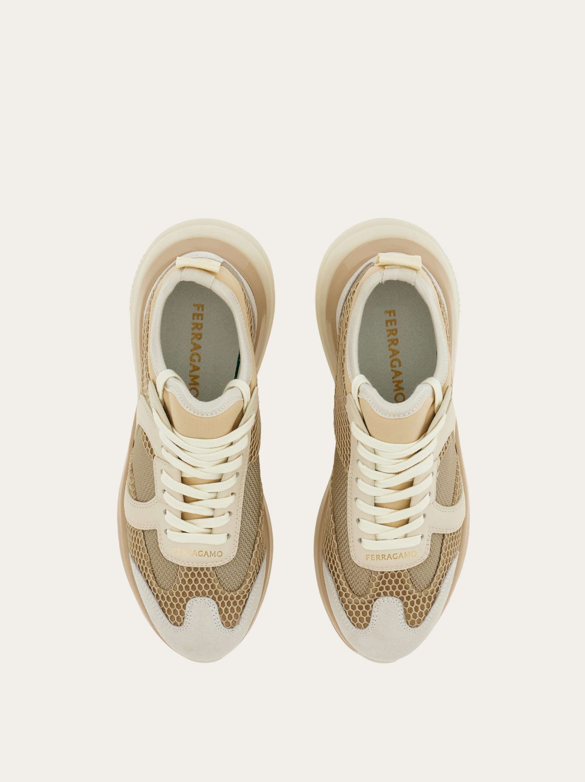  Ferragamo Damen Active Sneaker Weiß Größe 35.5 
