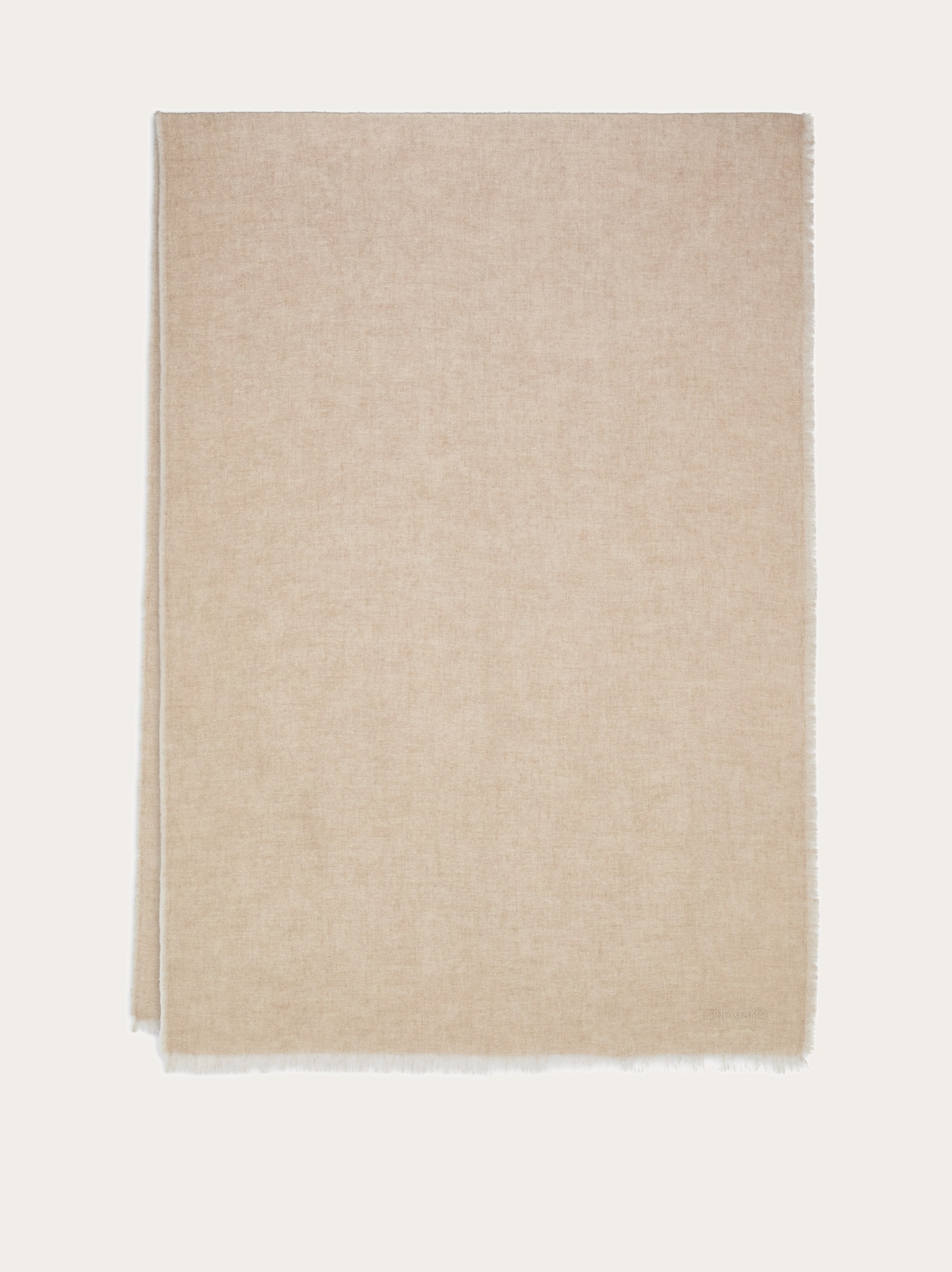 Ferragamo Stole With Lurex Thread In Sand