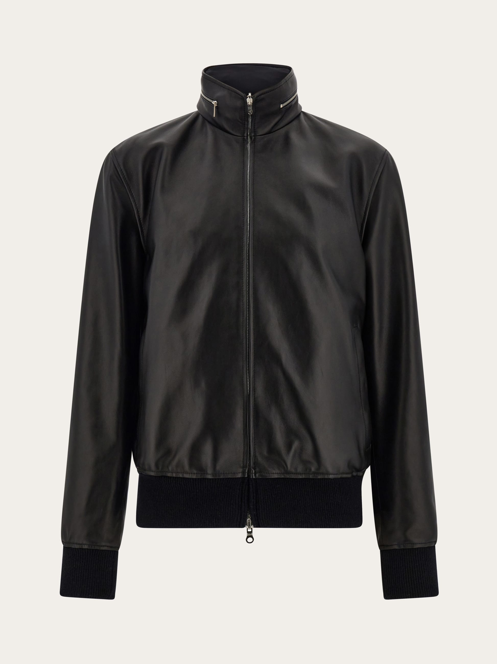 Ferragamo Uomo Blouson reversibile in nappa Nero