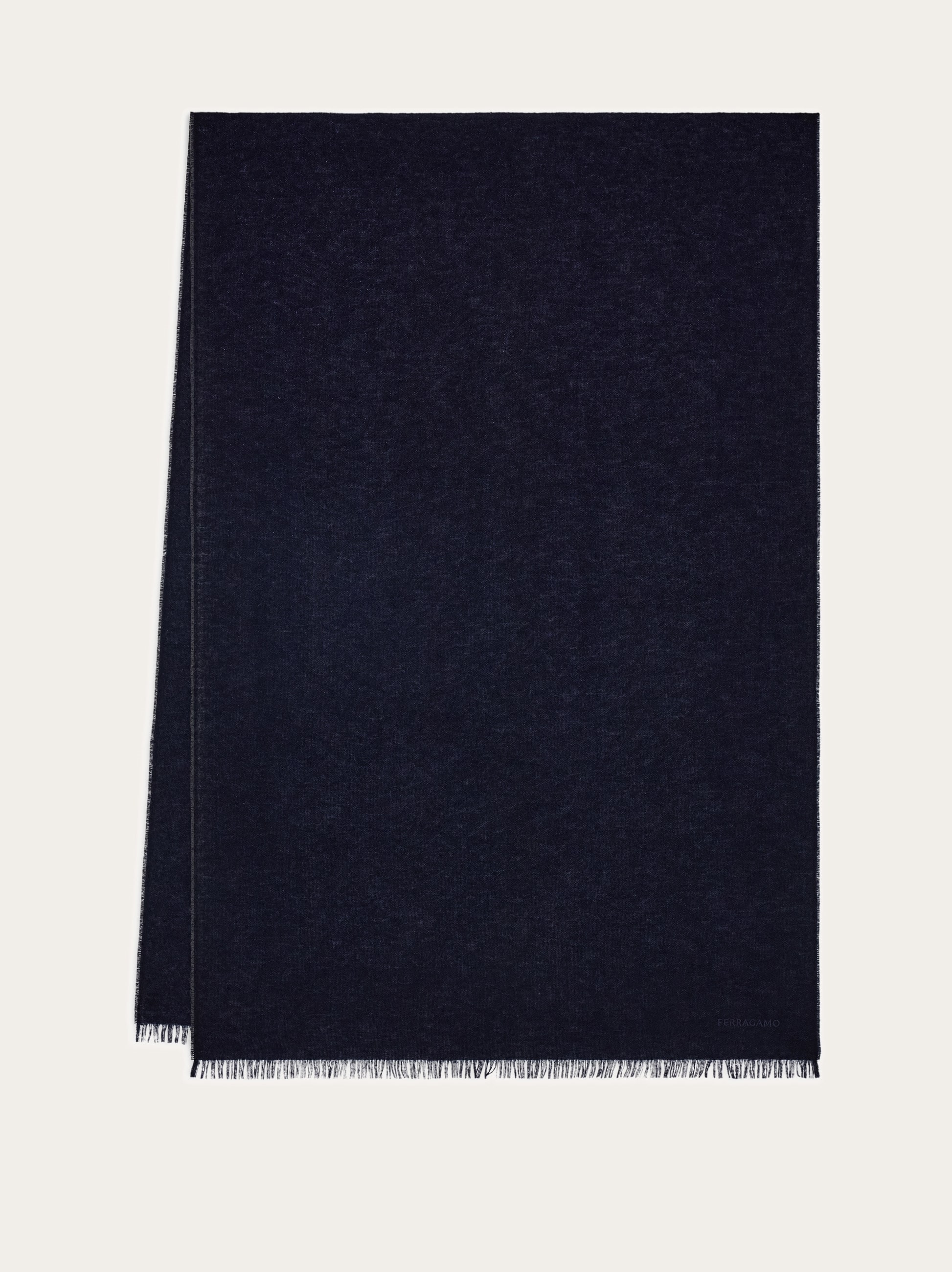 Ferragamo Stole With Lurex Thread In Blue