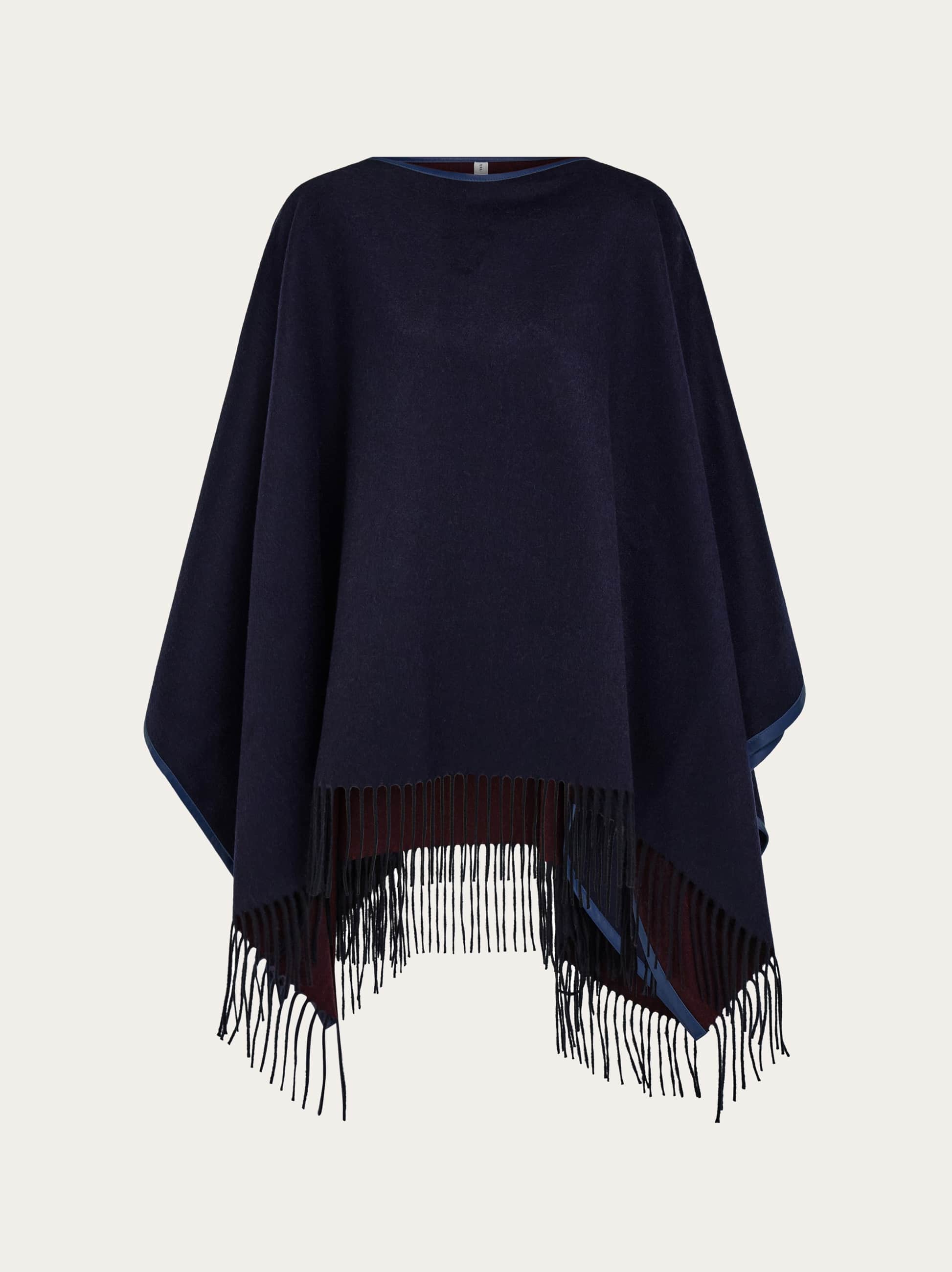 Ferragamo Women Cashmere cape Blue