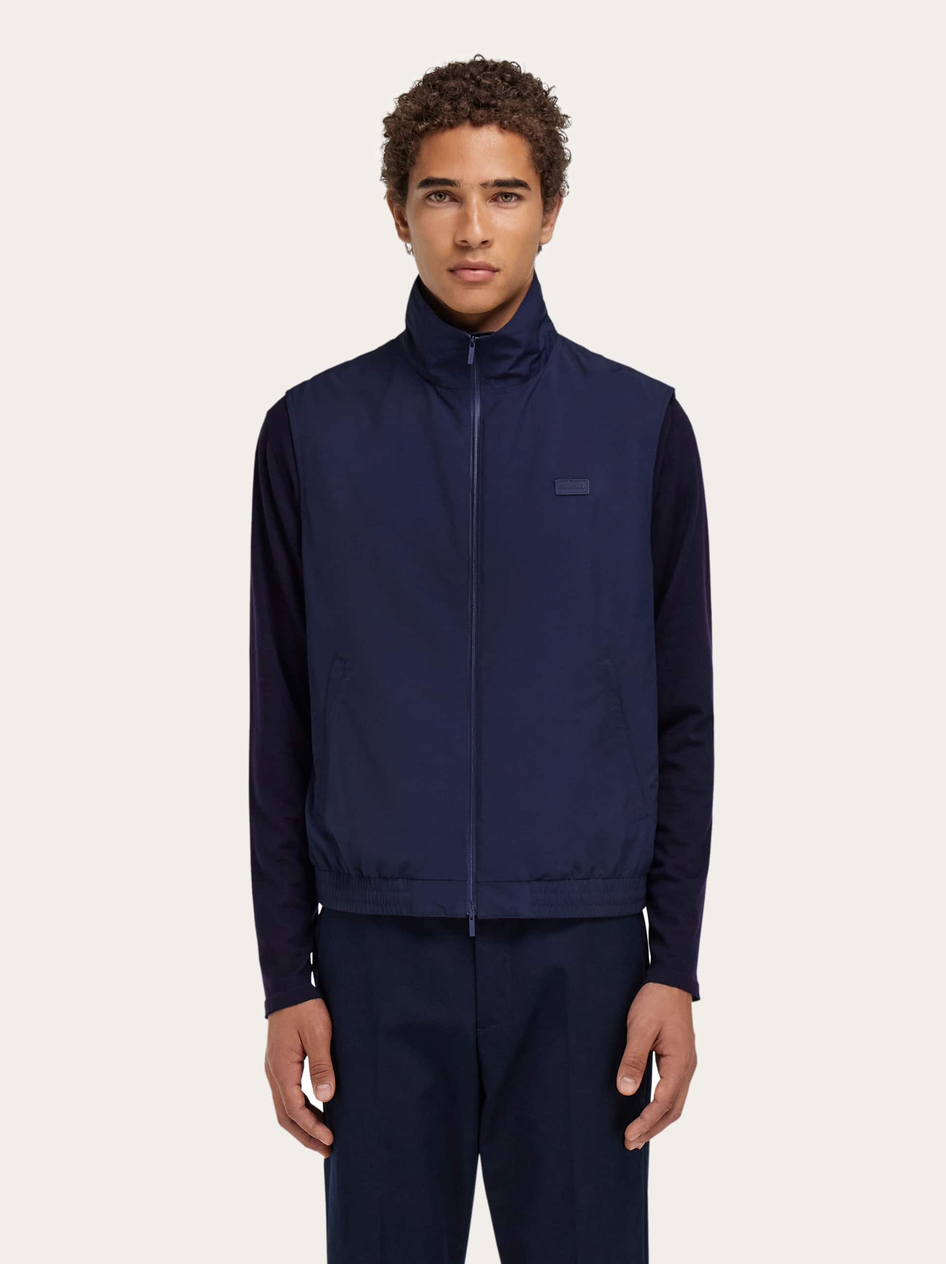 Ferragamo Herren Sportliche Weste Blau 