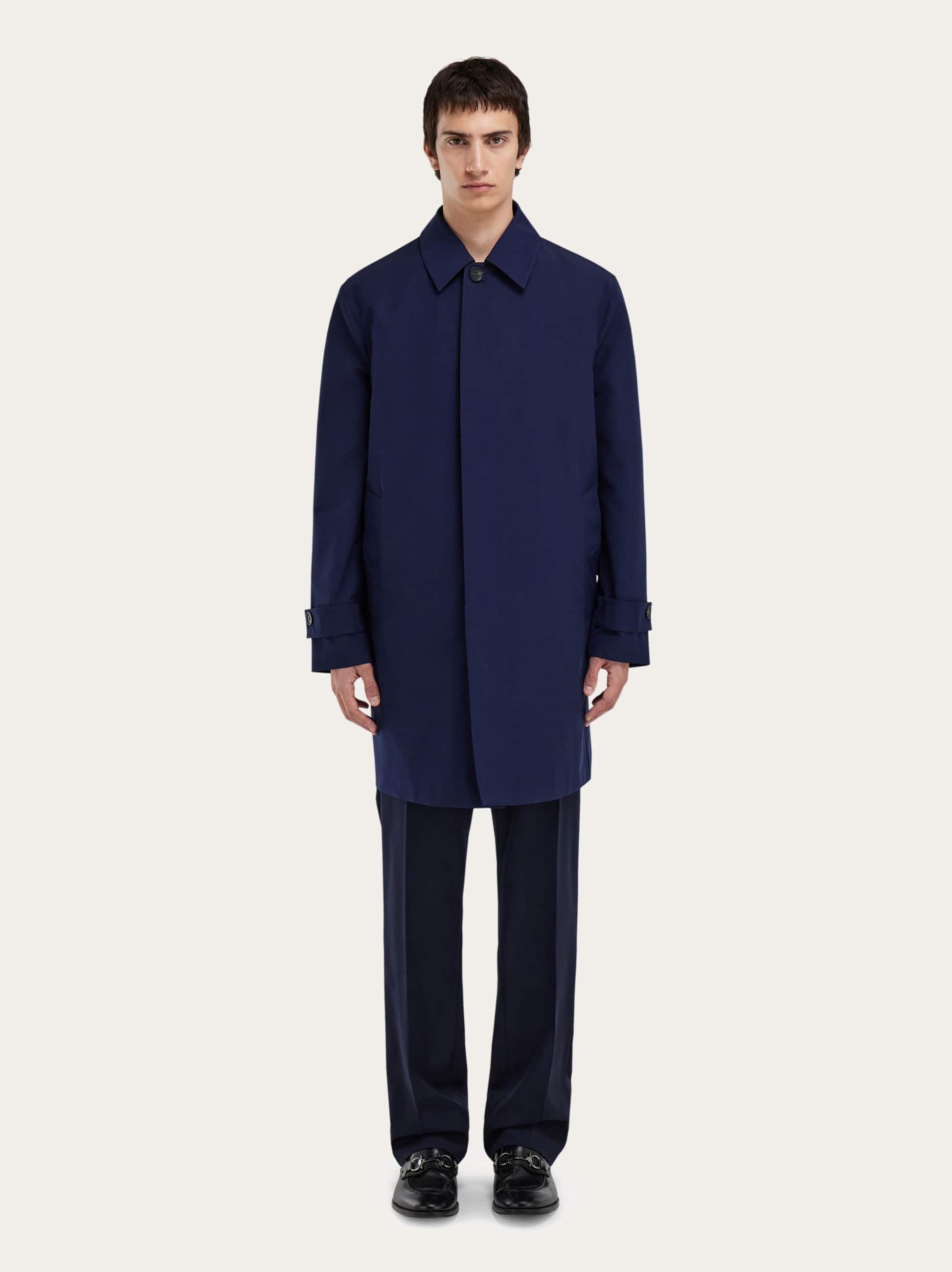  Ferragamo Men Trench Blue 