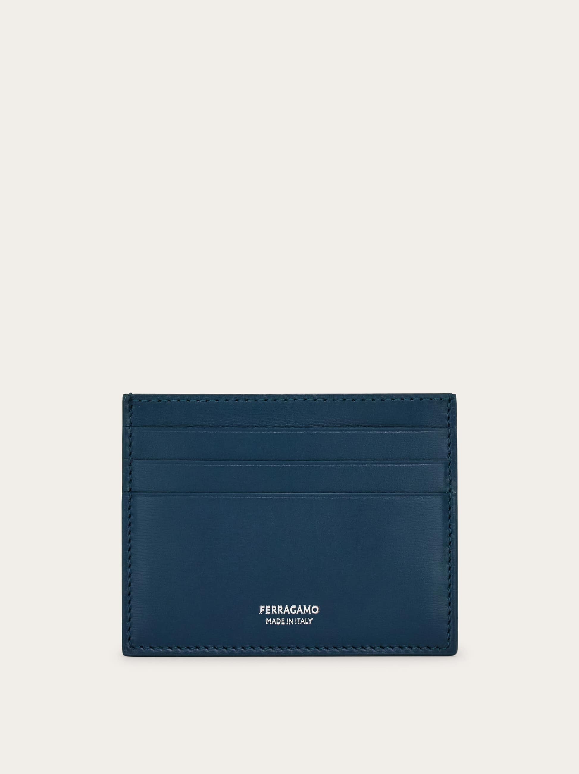 Ferragamo Uomo Porta carte di credito Blu