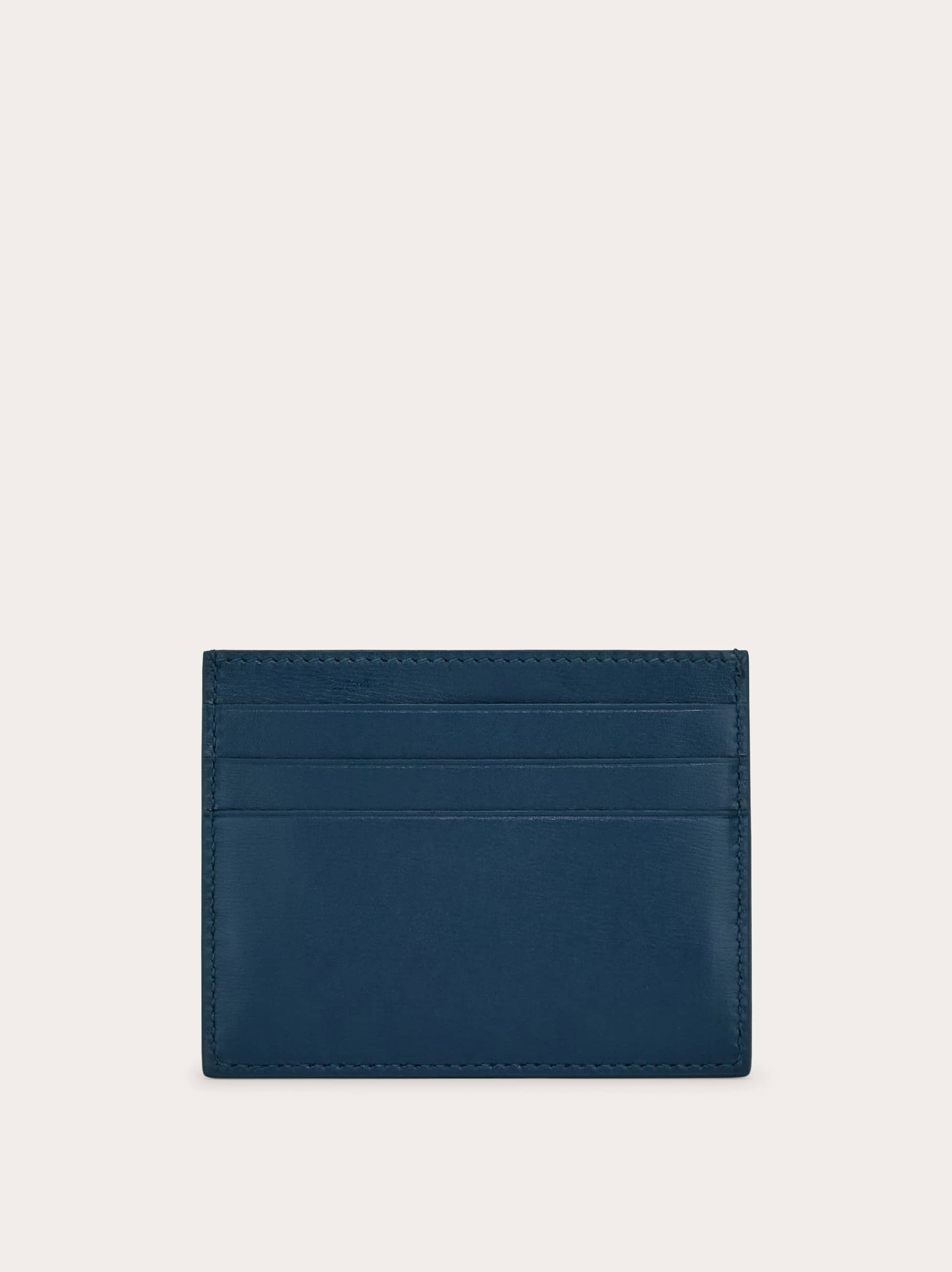  Ferragamo Herren Kreditkartenetui Blau 