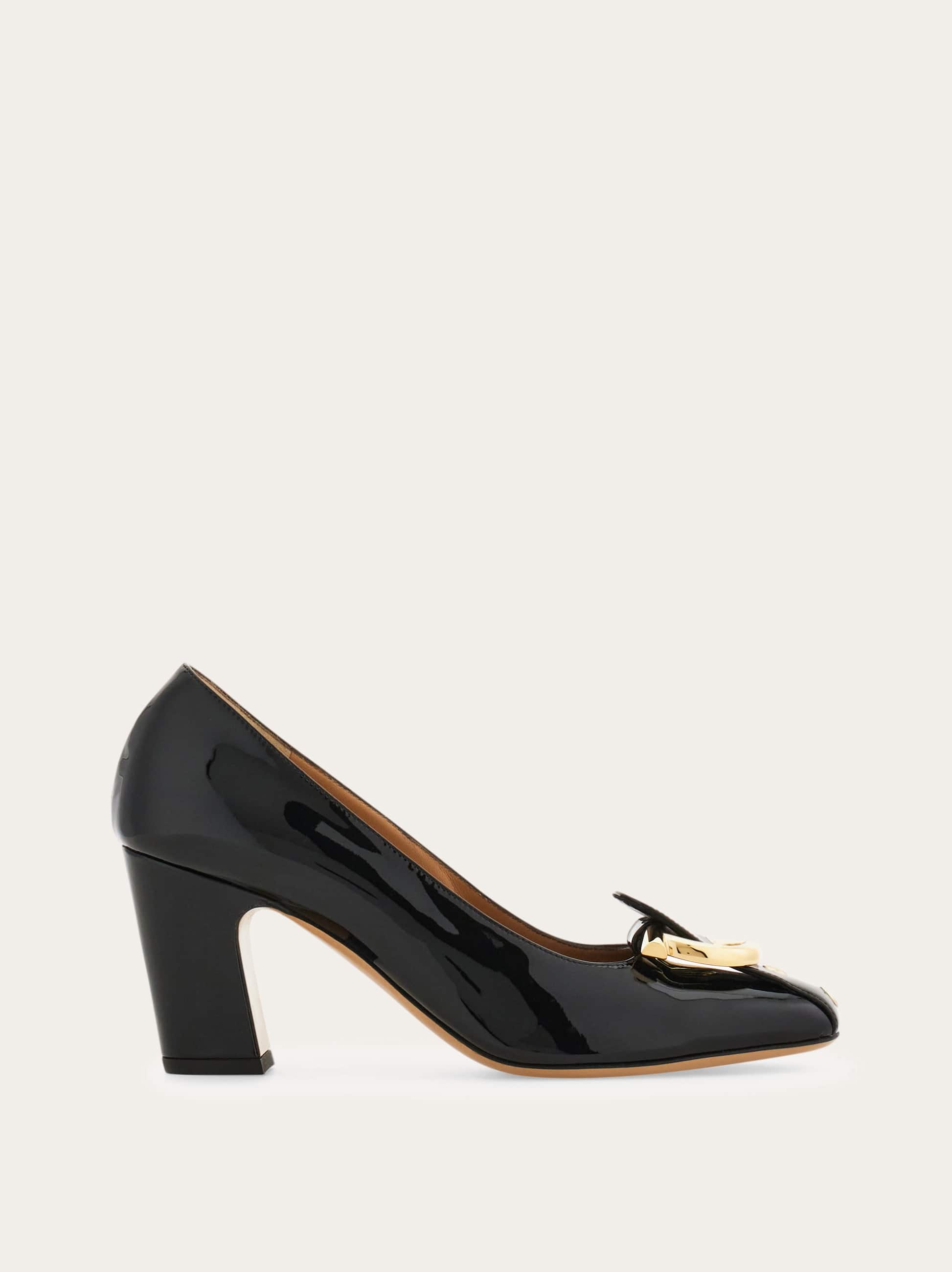 Ferragamo Donna Décolleté Gancini Nero Taglia 35.5