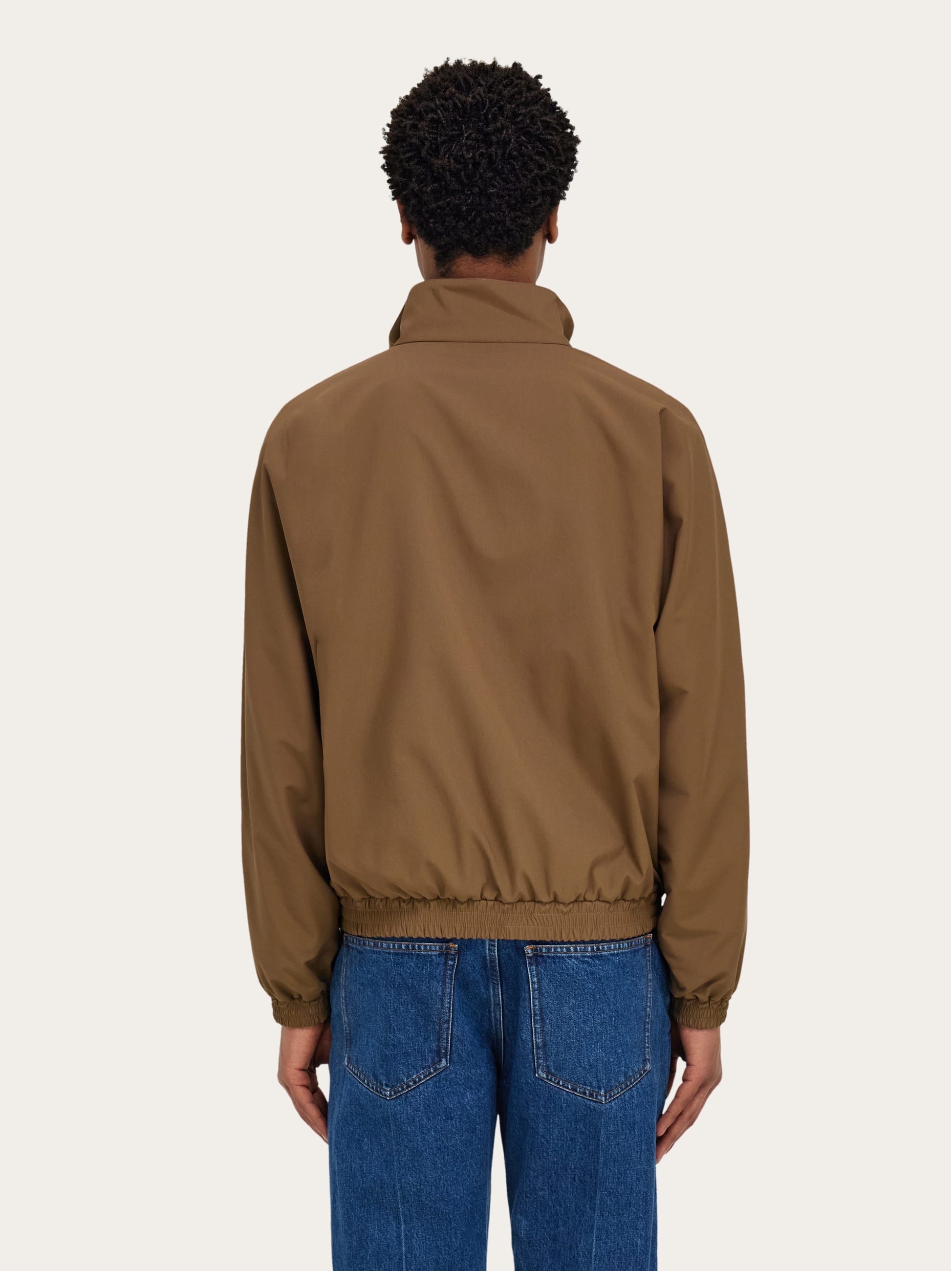  Ferragamo Men Reversible Blouson Brown 