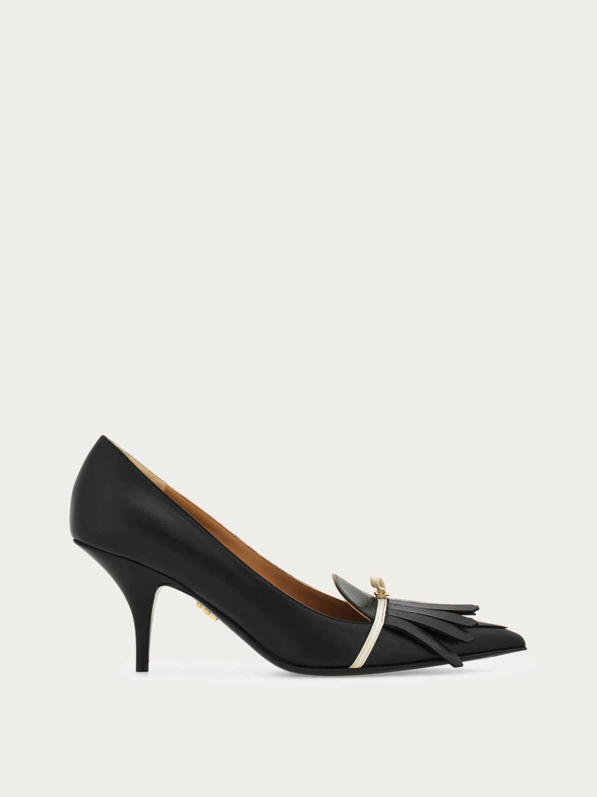 Ferragamo Pump With Mini Bow Detail In Multi