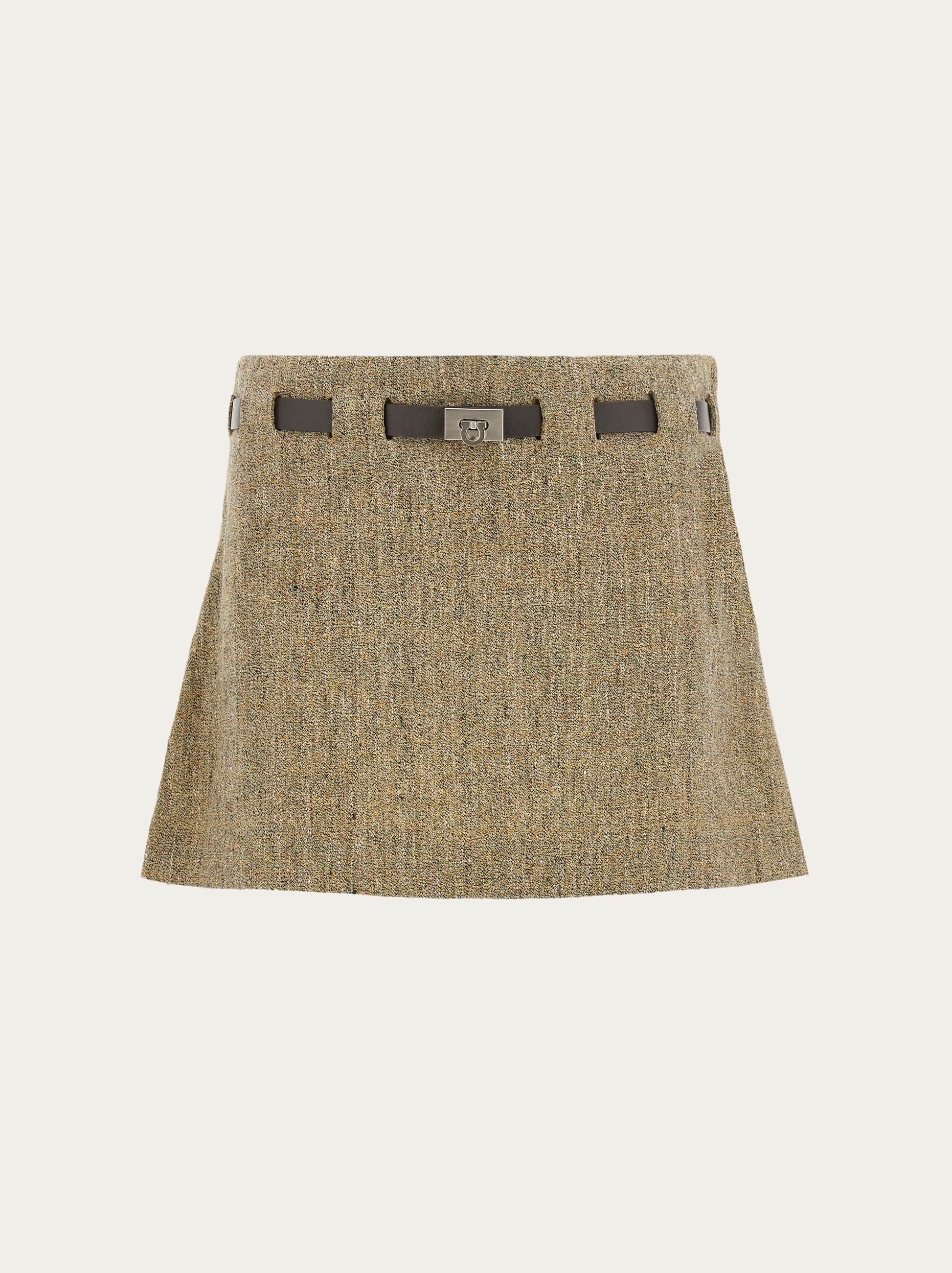 Ferragamo Donna Mini gonna con cintura Gancini Multicolore