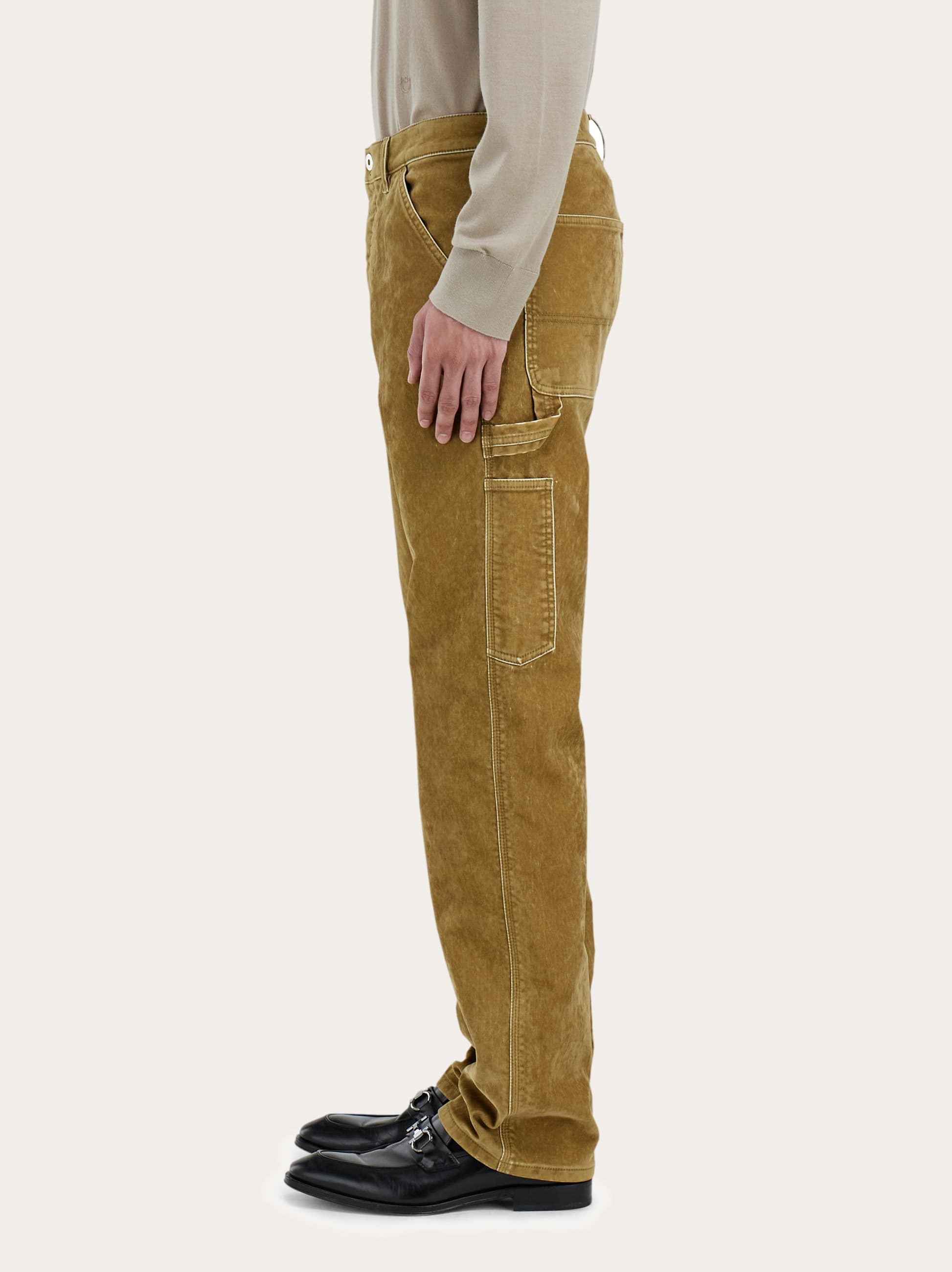  Ferragamo Herren Cargohose Beige 