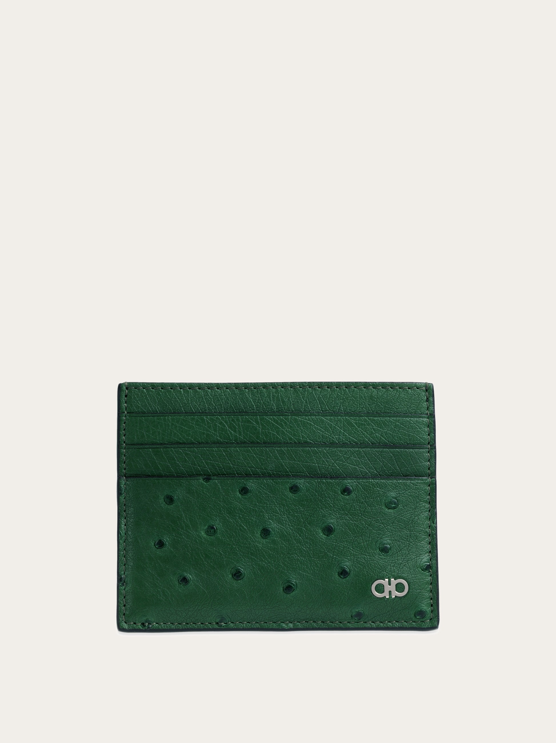 Ferragamo Gancini Coin Purse In Green
