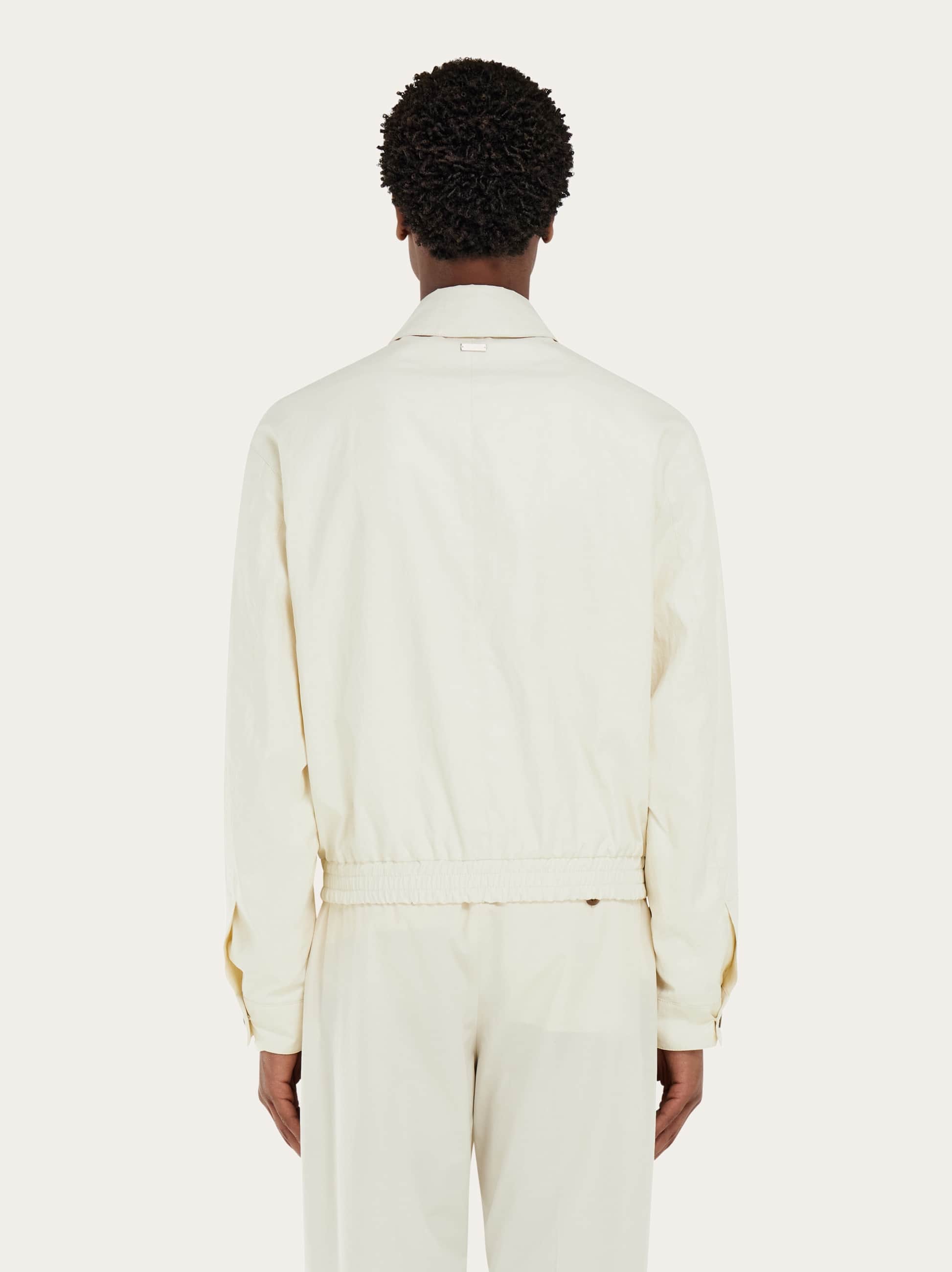  Ferragamo Herren Leichter Blouson Weiß 