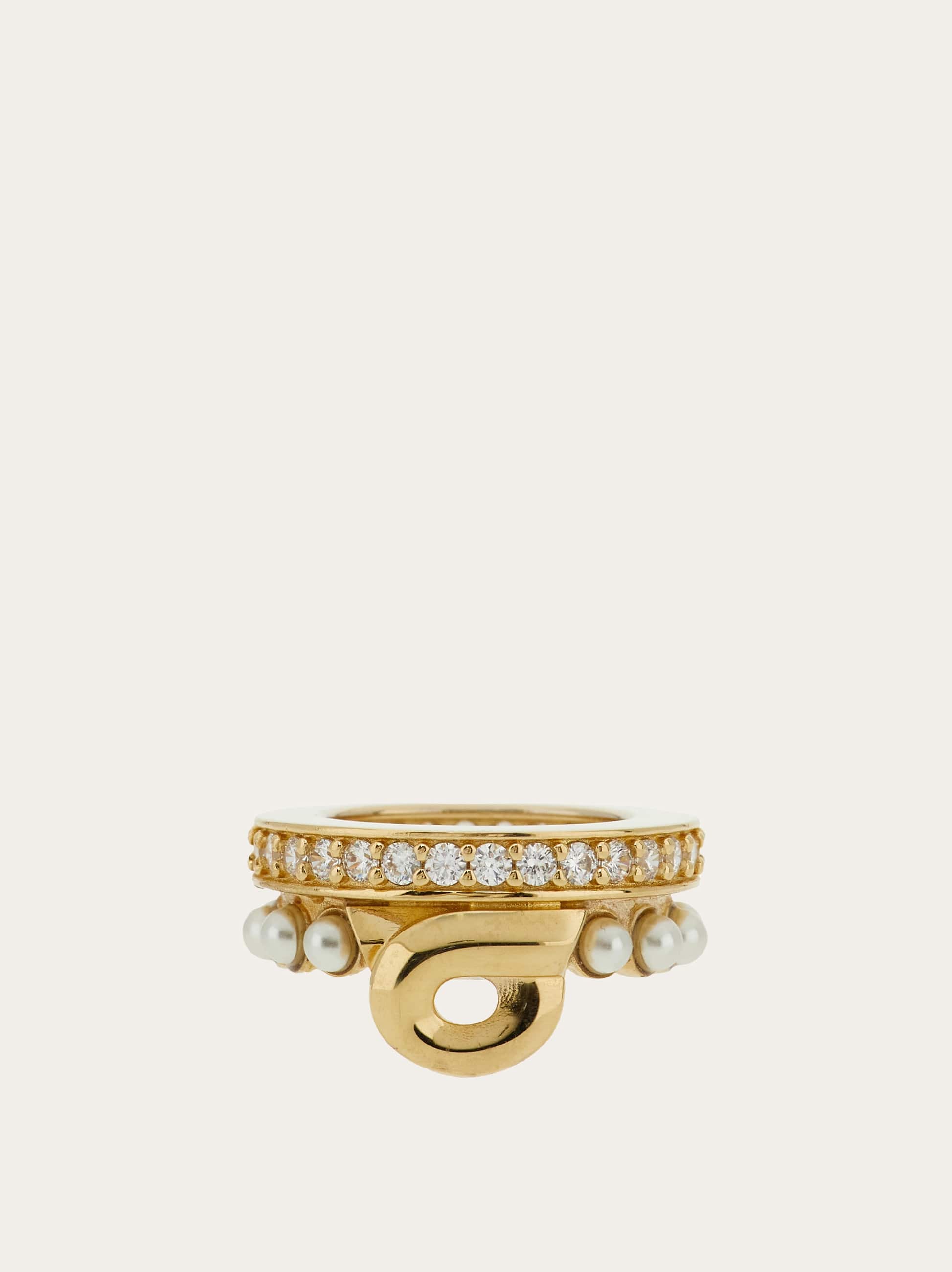 Ferragamo Donna Ferma foulard Gancini Oro