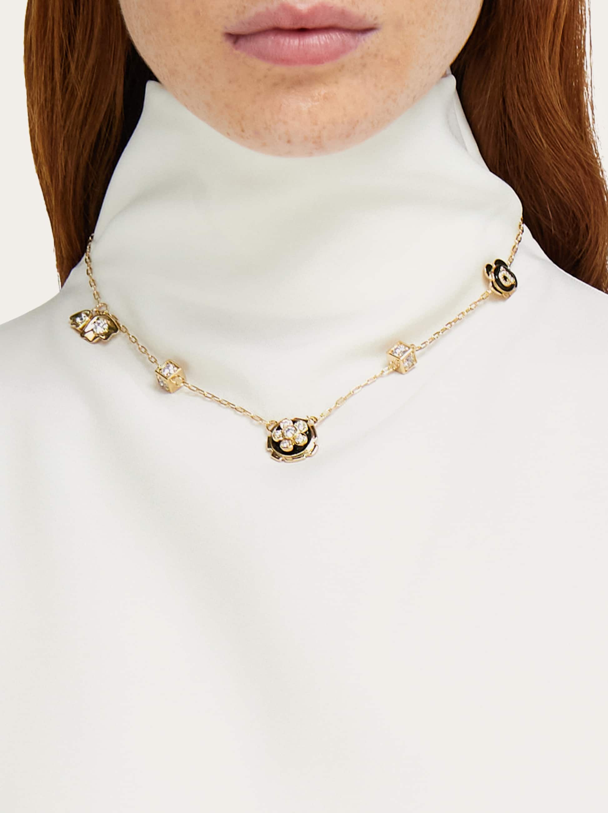  Ferragamo Damen Halskette Mit Anhängern Gold 