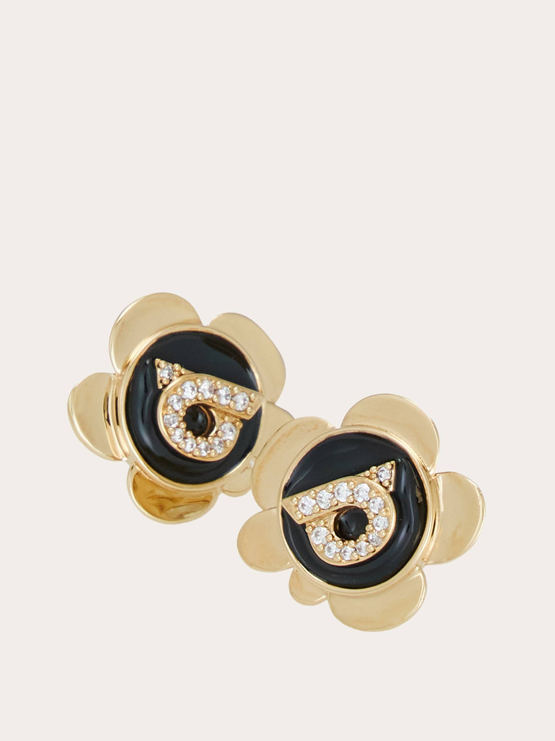  Ferragamo Damen Ohrringe Mit Gancini-anhänger Gold 
