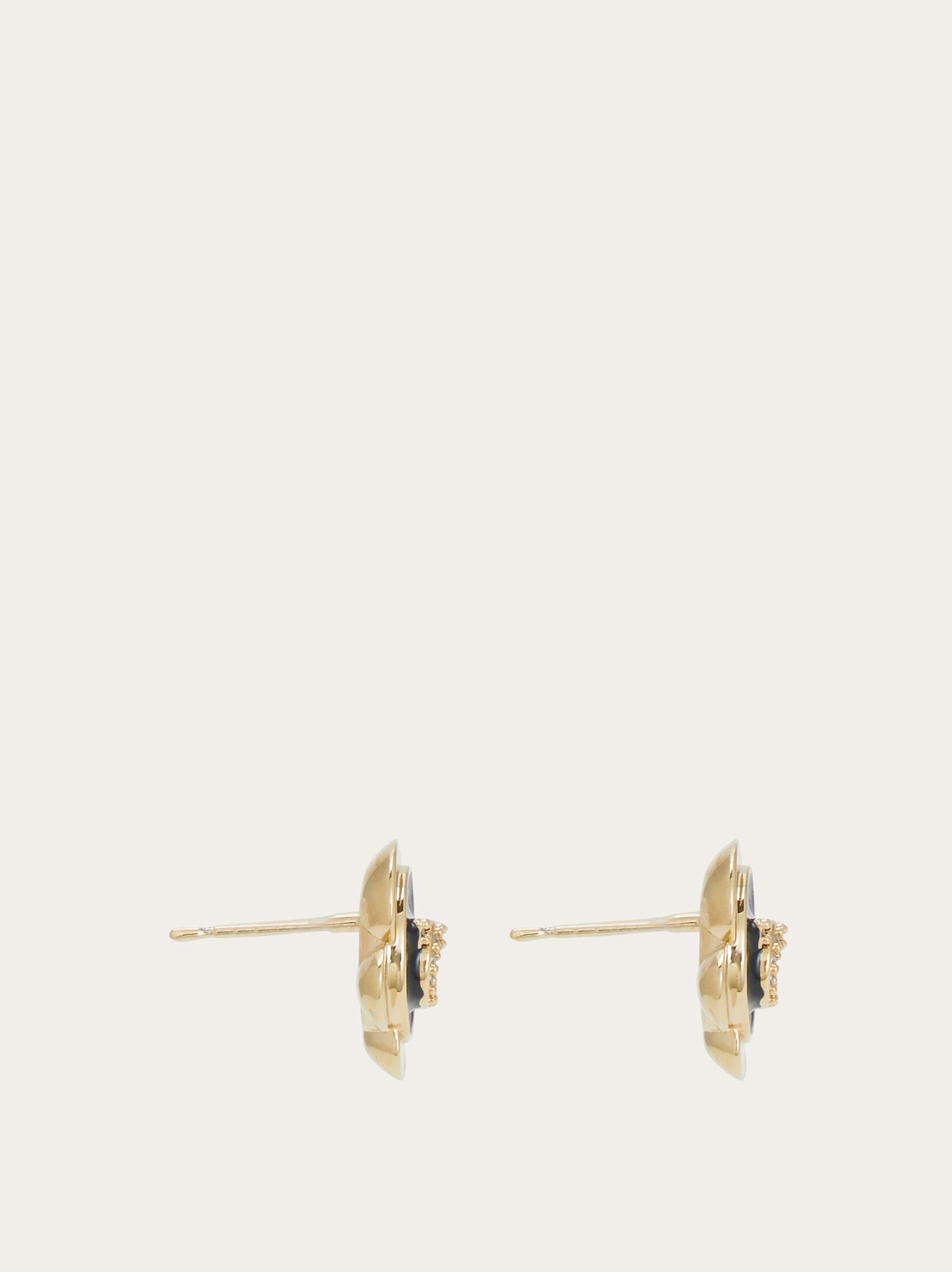  Ferragamo Damen Ohrringe Mit Gancini-anhänger Gold 