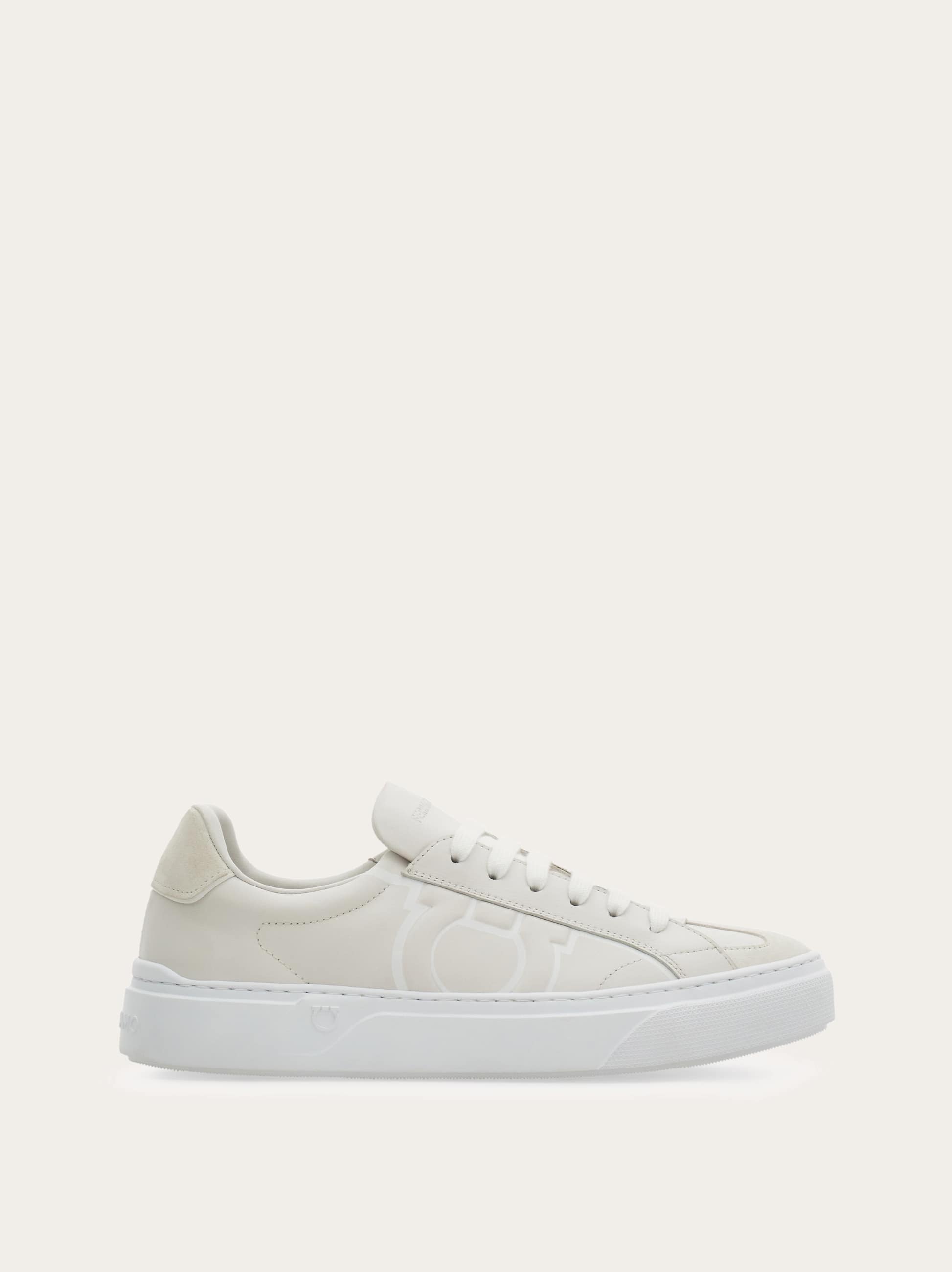 Ferragamo Uomo Sneaker Gancini Bianco Taglia 40