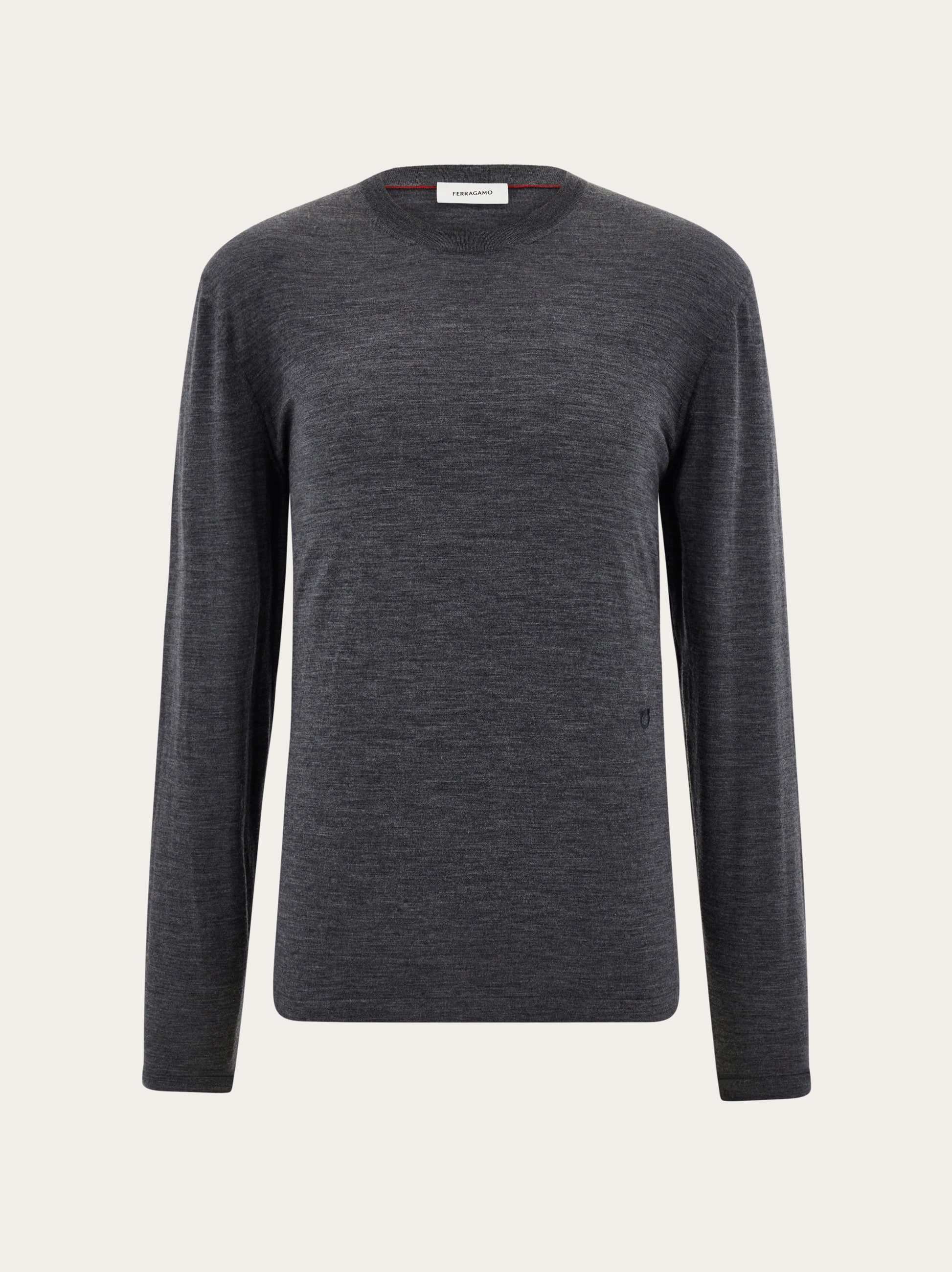 Ferragamo Uomo Maglia girocollo Grigio