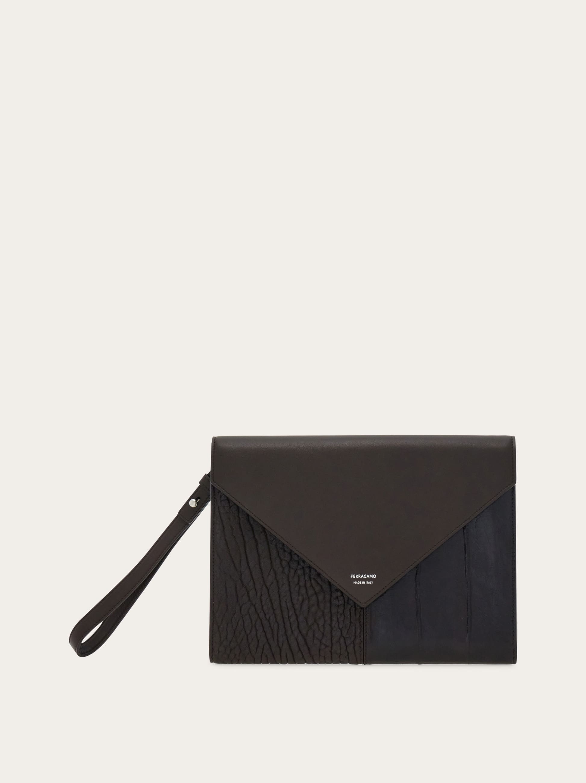 Ferragamo Uomo Porta documenti Marrone