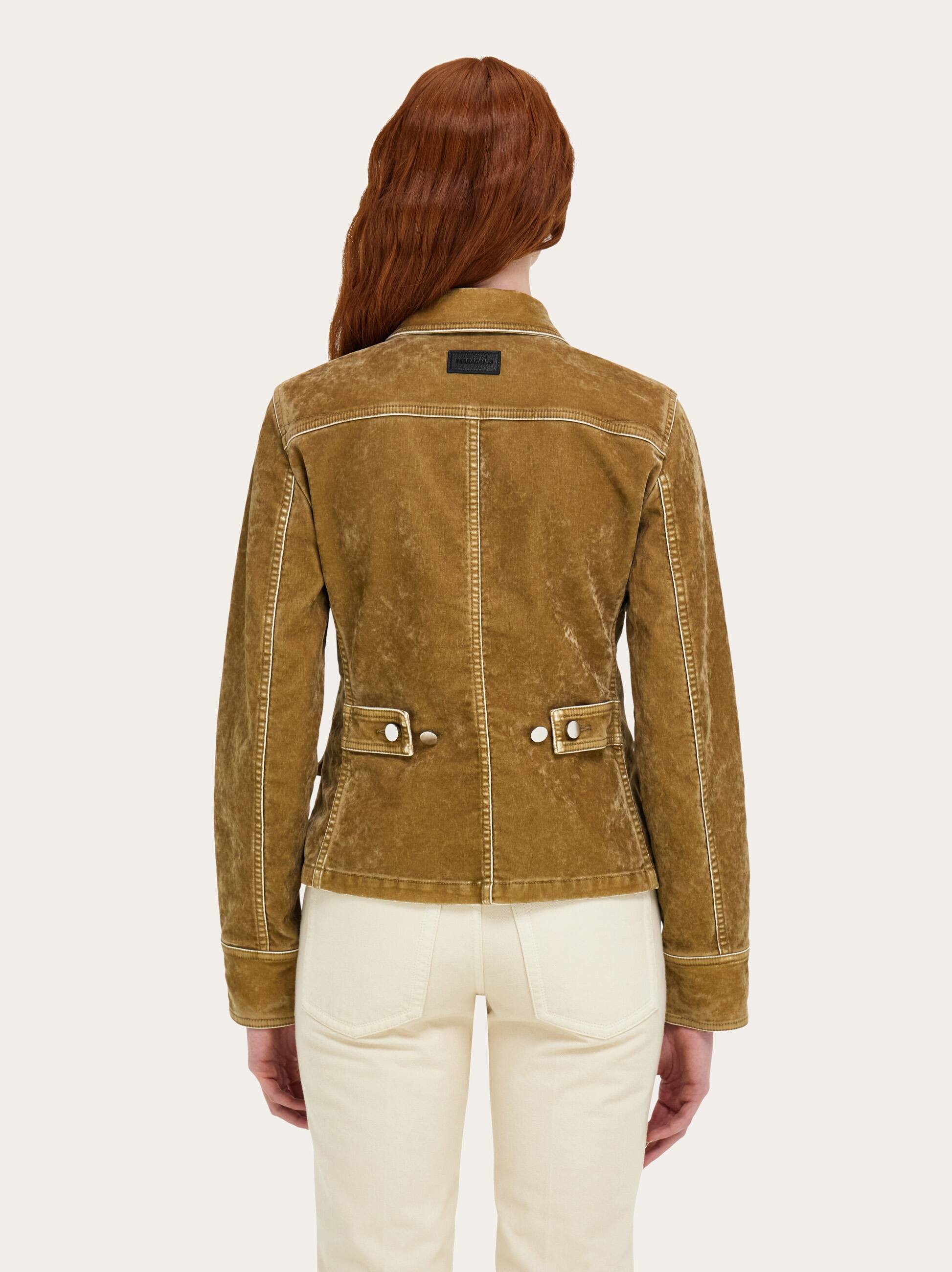  Ferragamo Damen Work Jacket Beige 