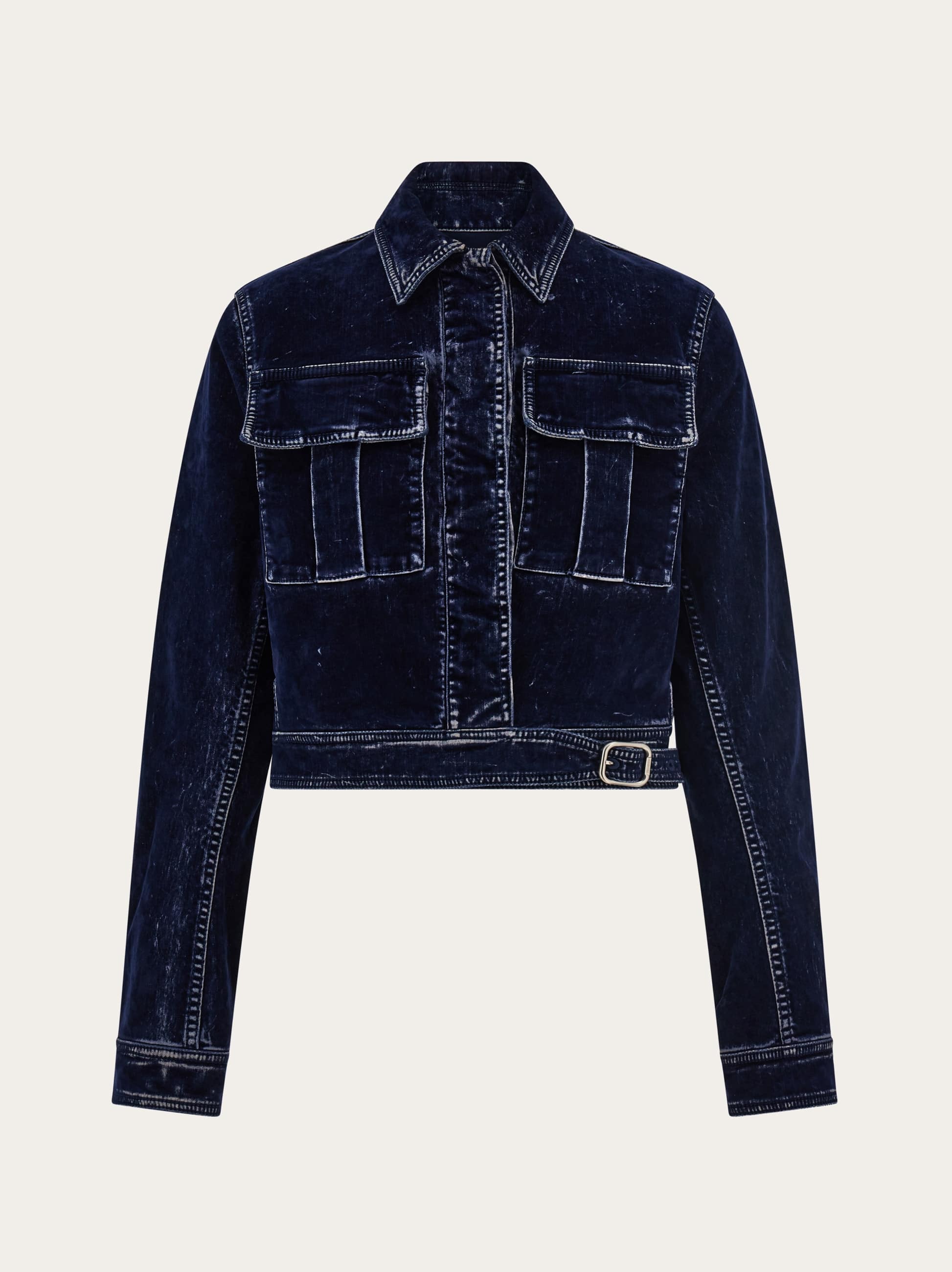 Ferragamo Donna Giacca boxy Blu