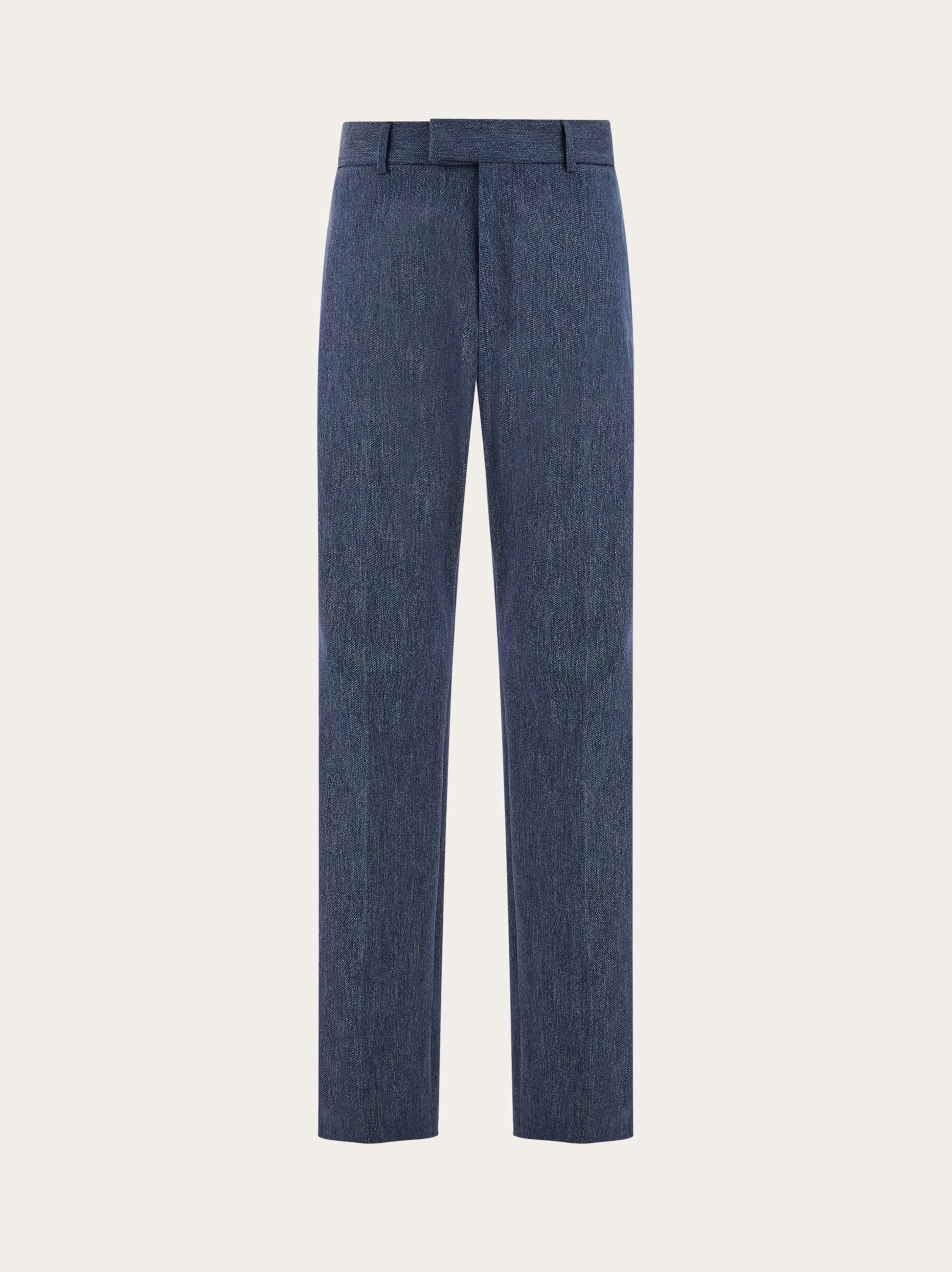 Ferragamo Asymmetric Tailored Trouser In Blue