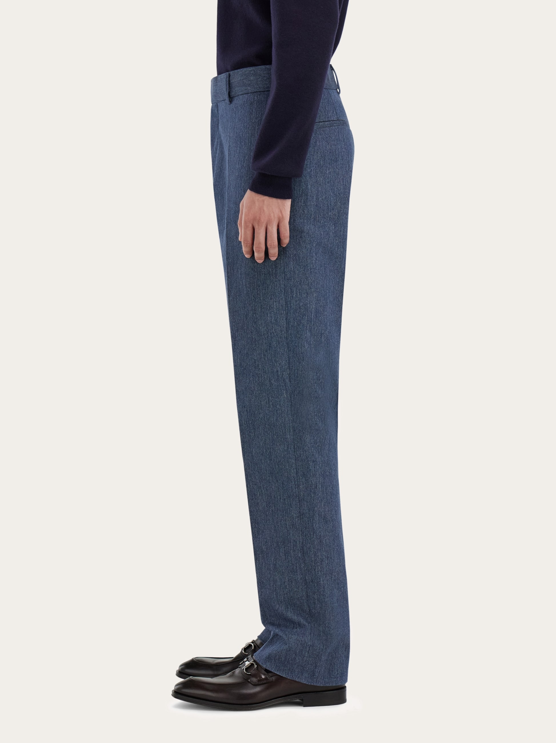  Ferragamo Herren Schneiderhose Blau 