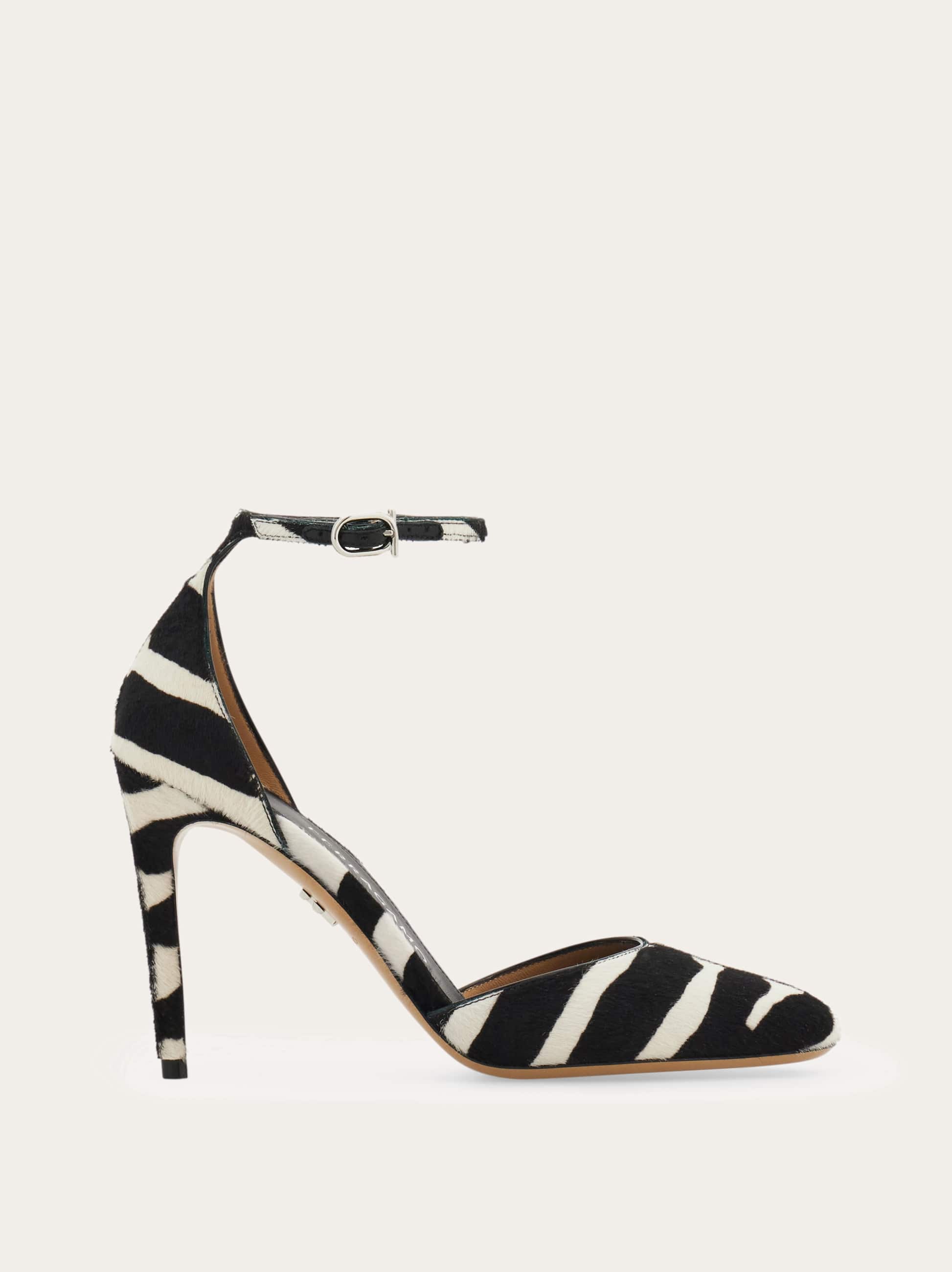 Ferragamo Pony Skin Stiletto Pump In Black