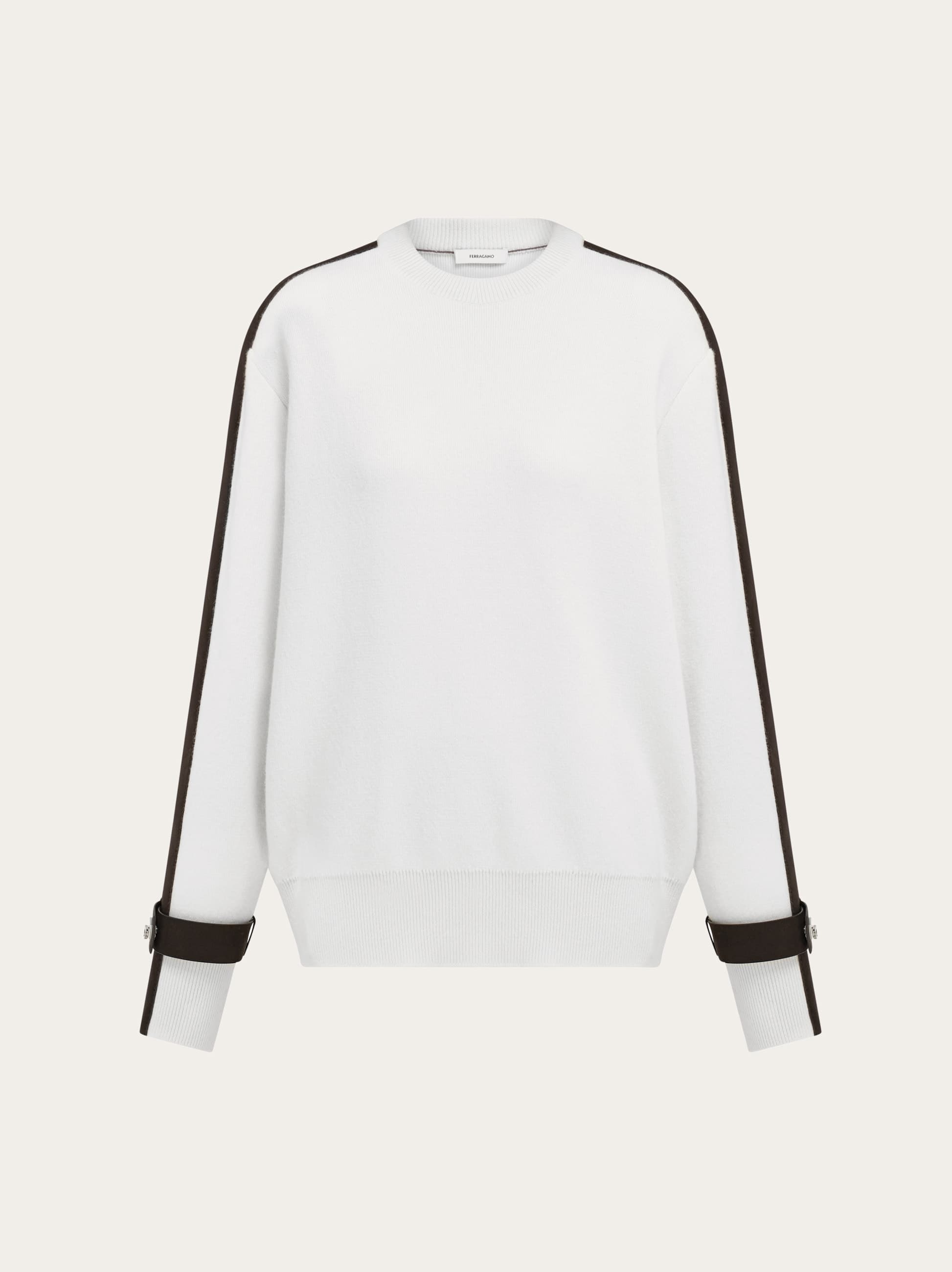 Ferragamo Donna Maglia girocollo Bianco