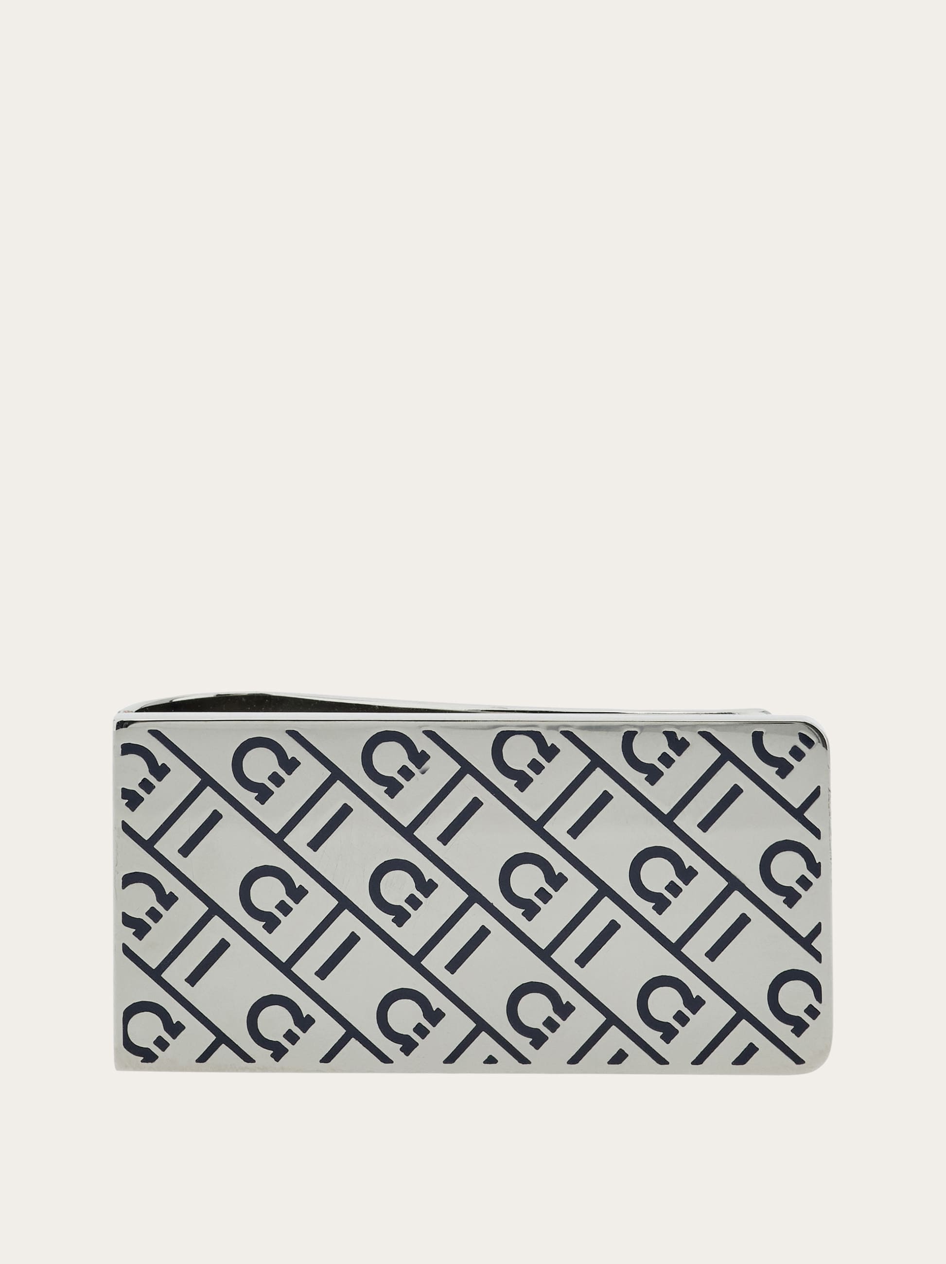 Ferragamo Men Ferragamo monogram money clip Silver
