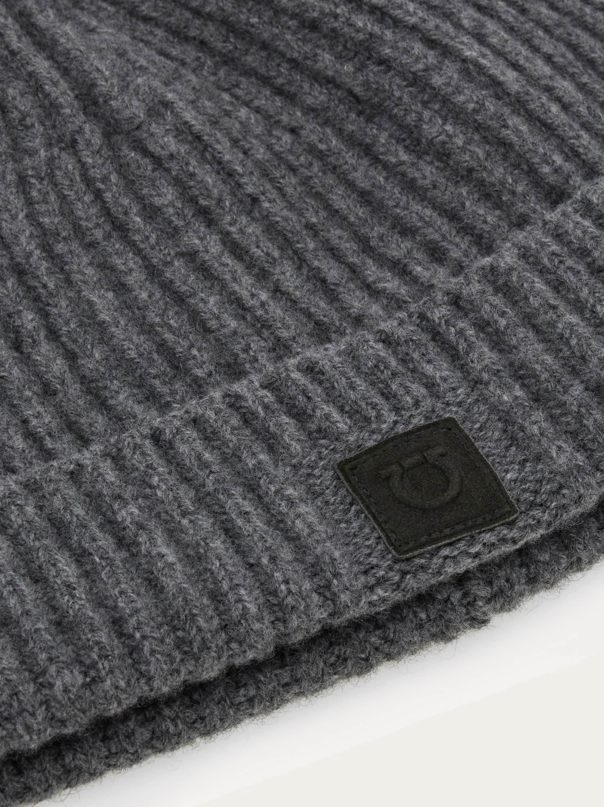 Ferragamo Knitted Beanie In Gray