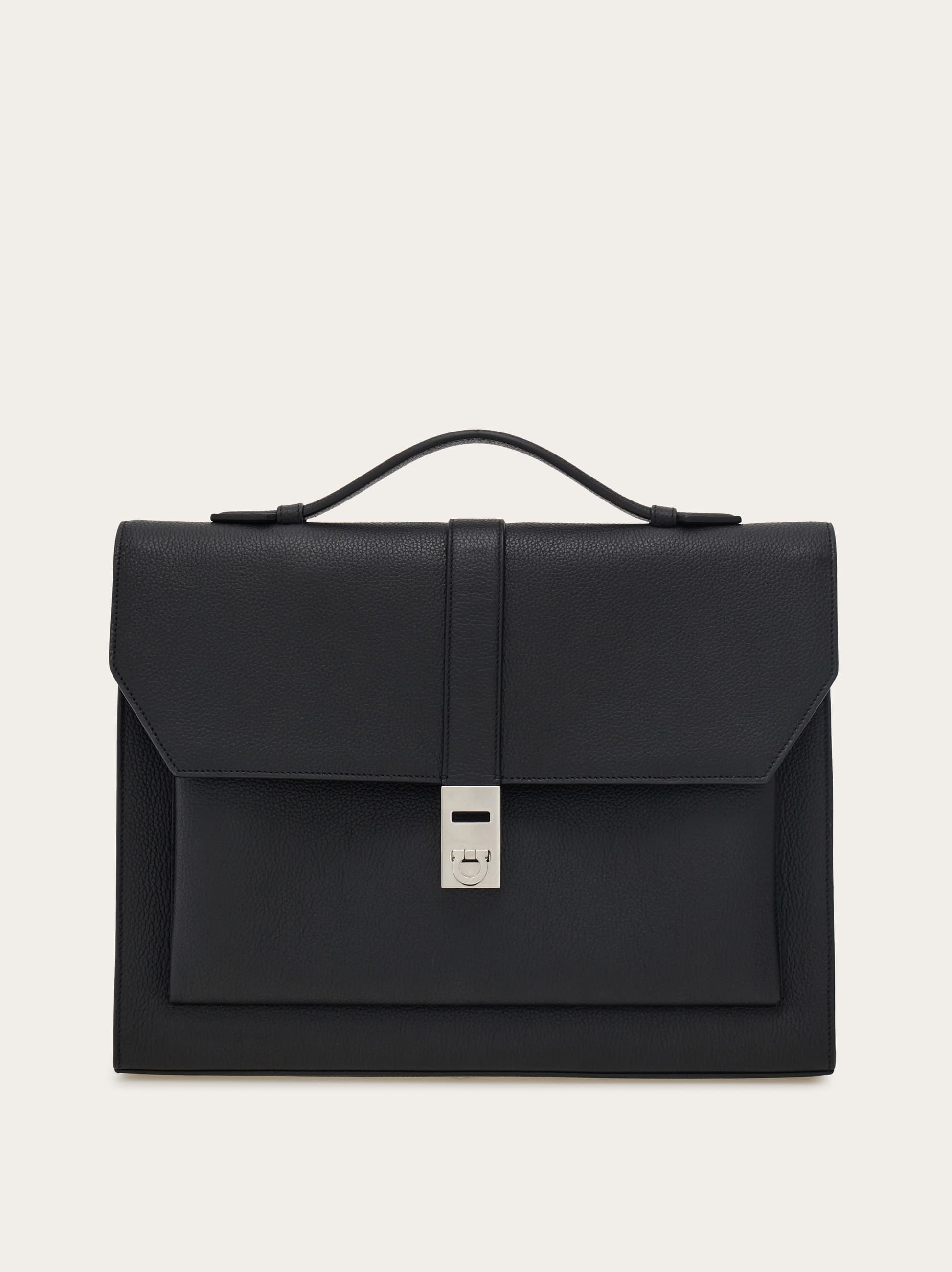 Ferragamo Uomo Briefcase Hug Nero