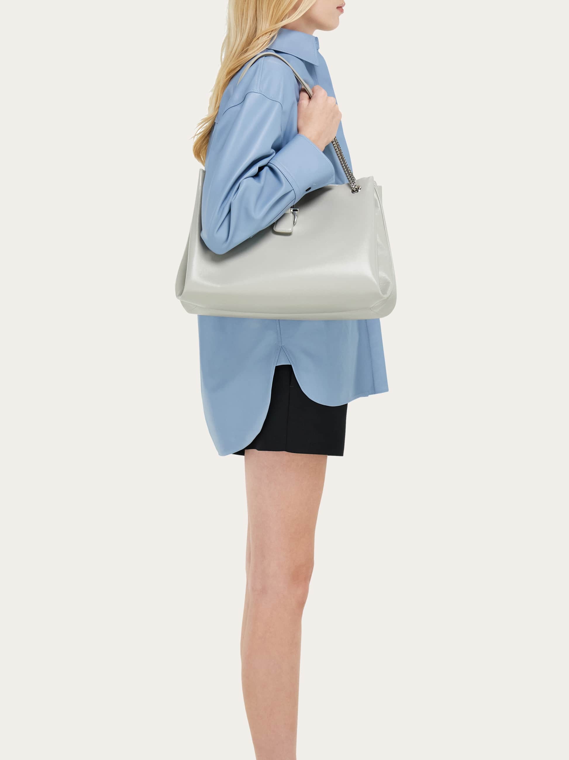  Ferragamo Damen Ferragamo Mia Totebag (l) Weiß 