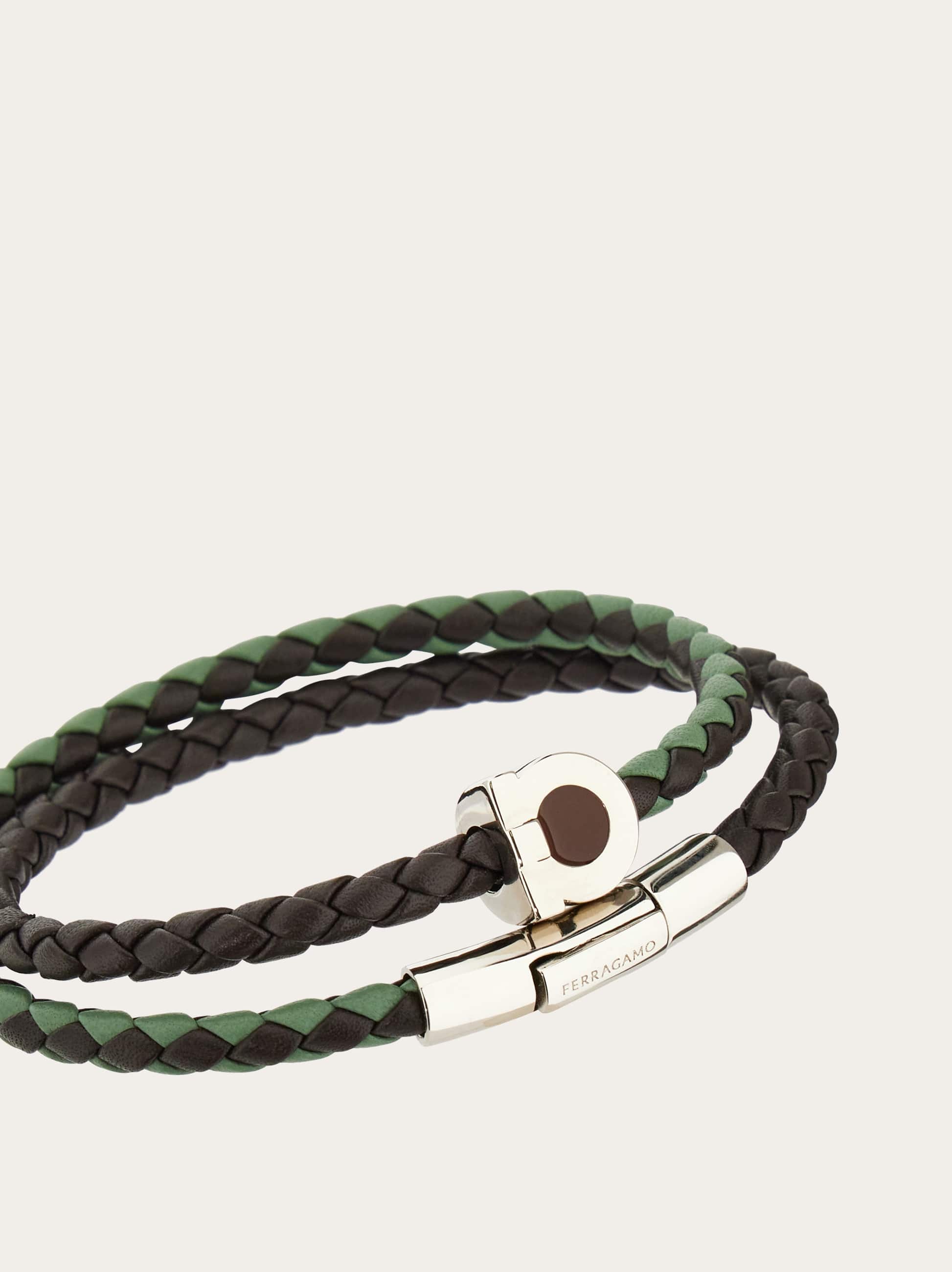  Ferragamo Herren Armband Mit Gancini (18cm) Grün 