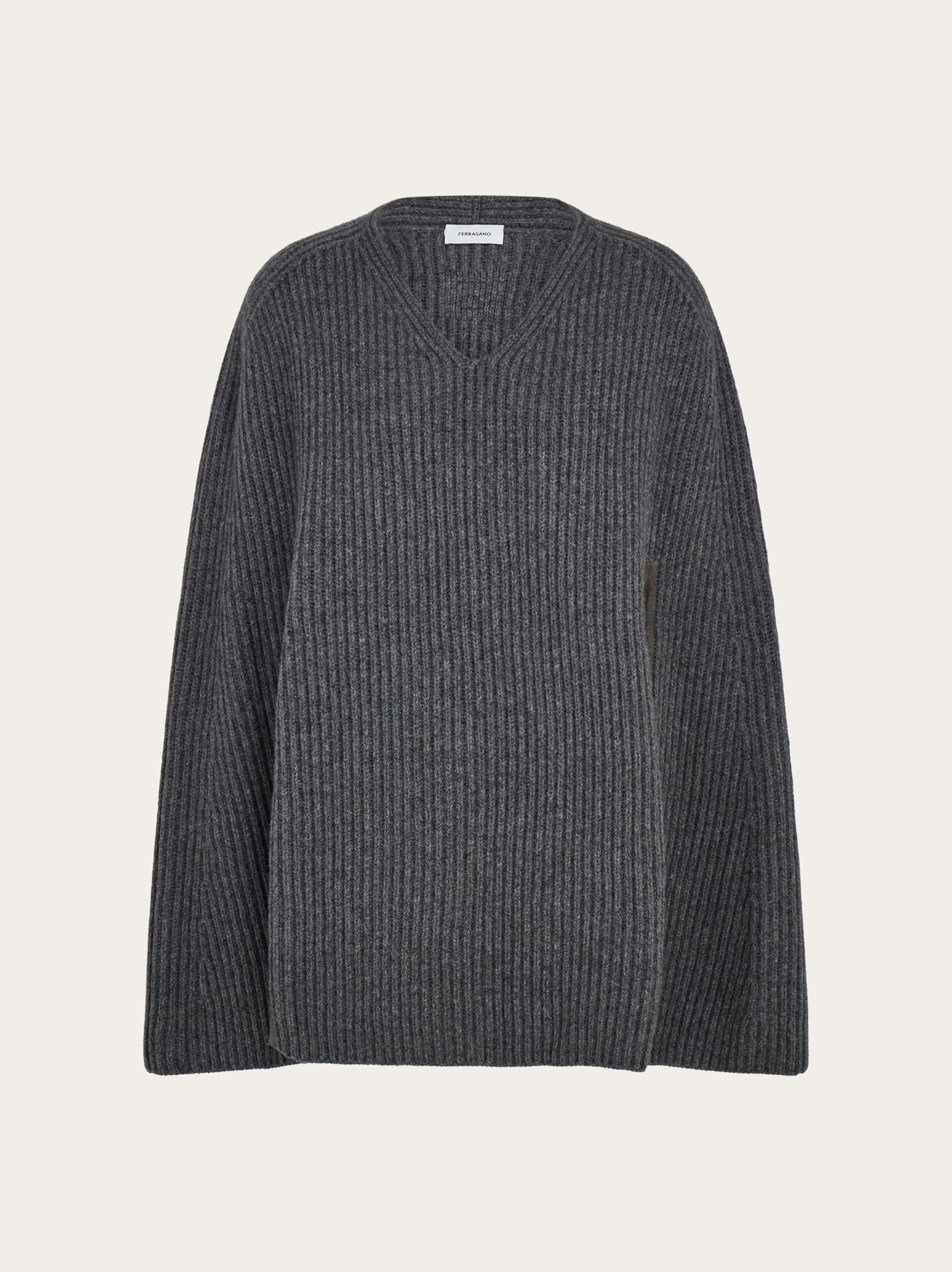 Ferragamo Donna Cappa in misto cashmere Grigio