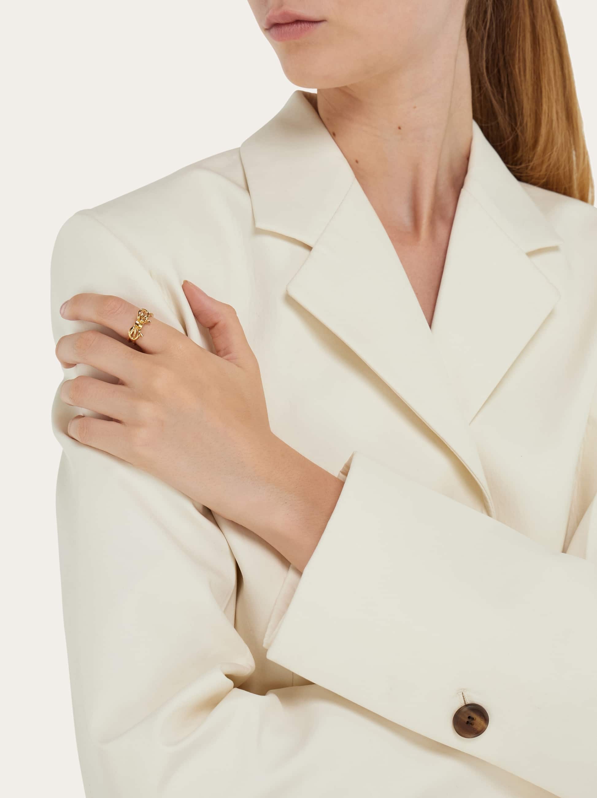  Ferragamo Damen Ring Mit Schleife (52mm) Gold 