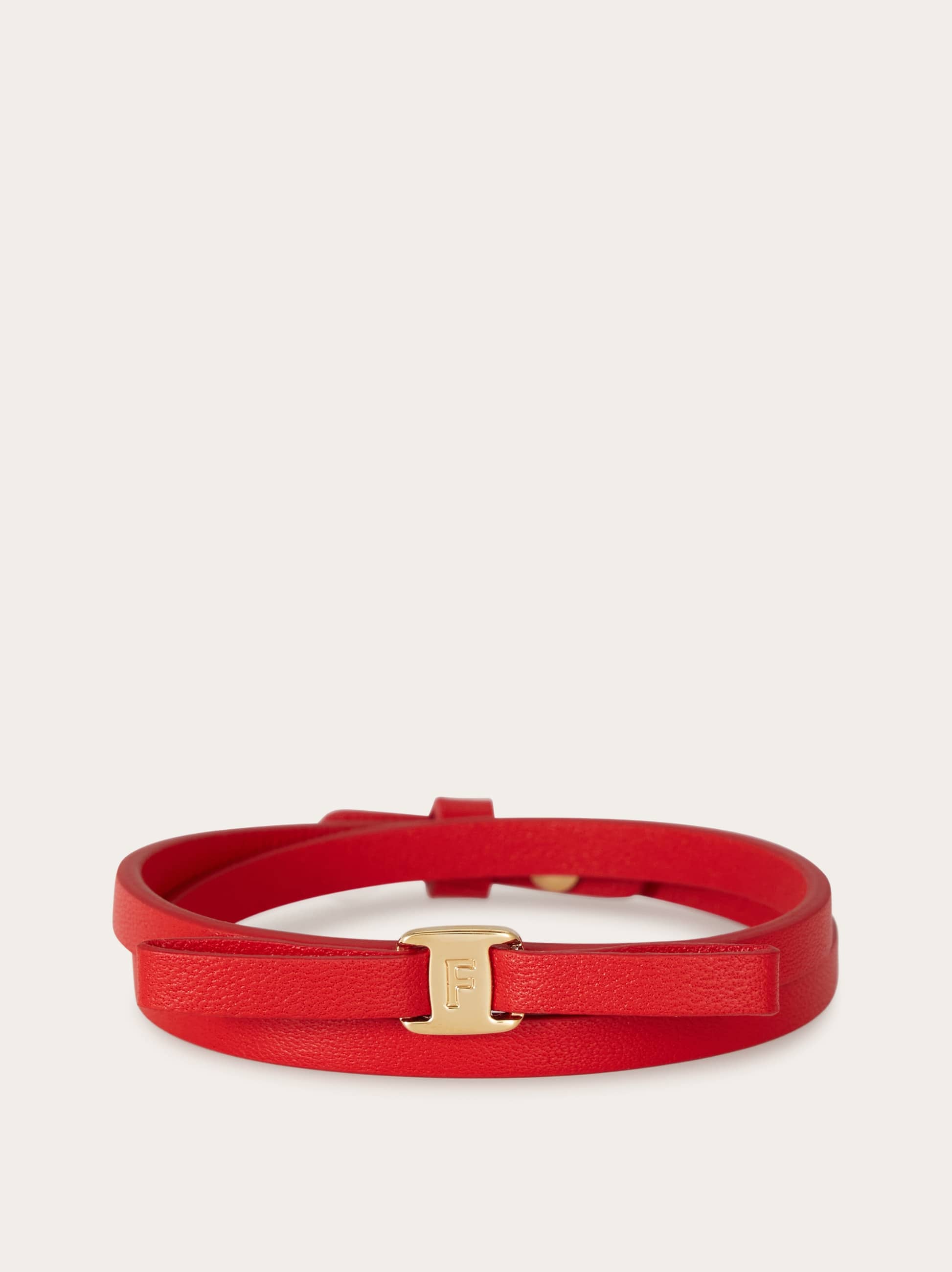 Ferragamo Mini Bow Bracelet In Red