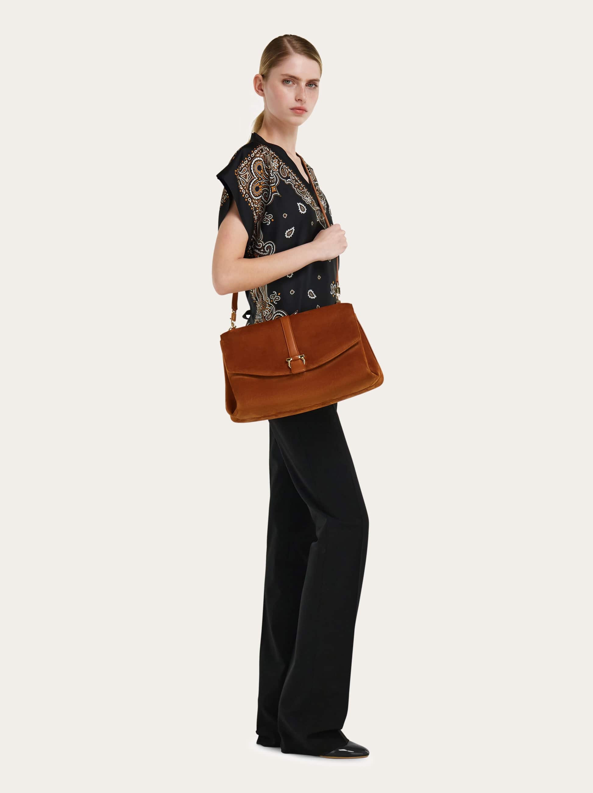  Ferragamo Damen Ferragamo Mia Handtasche (l) Braun 