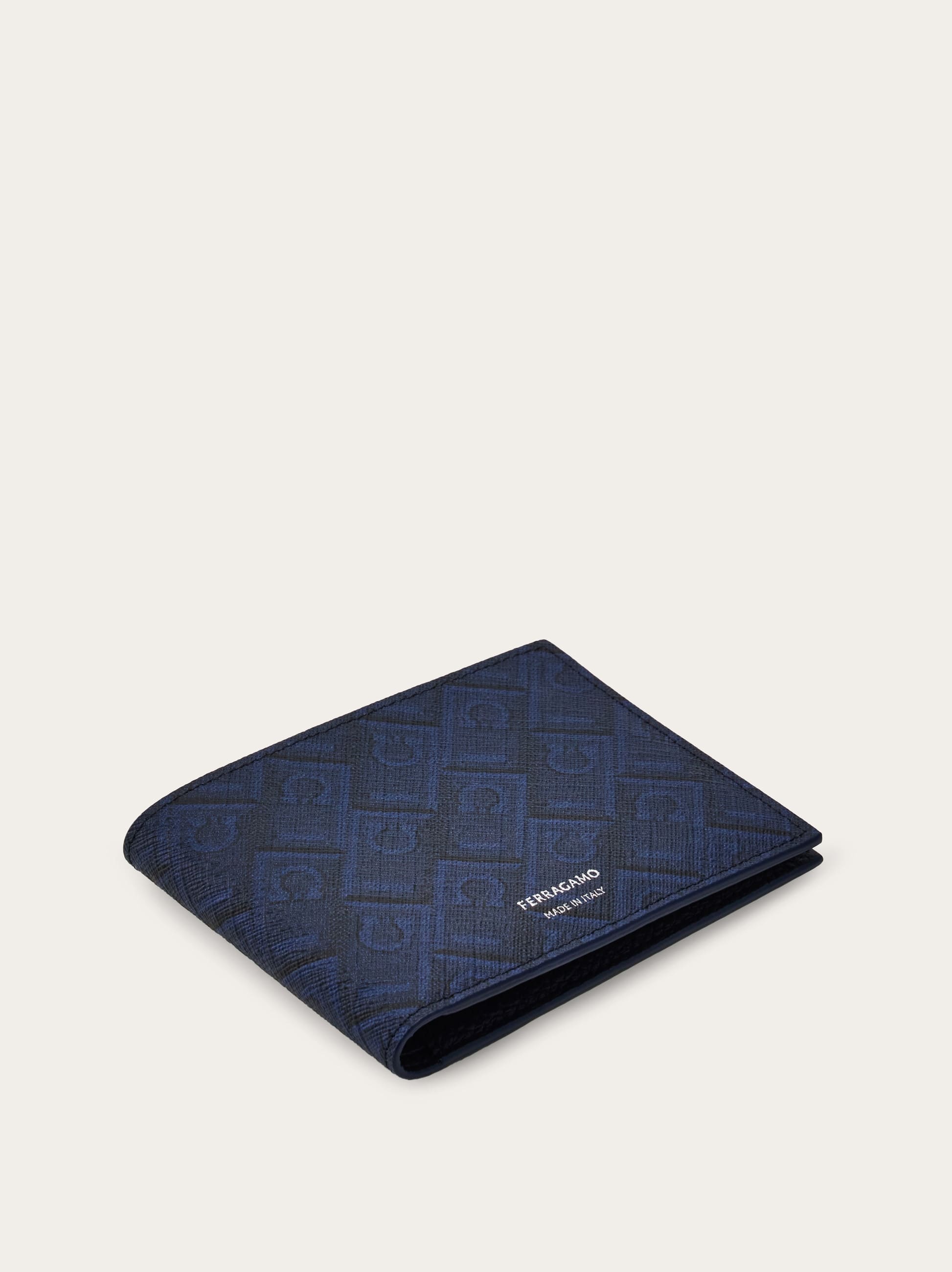  Ferragamo Herren Brieftasche Ferragamo Monogram Blau 