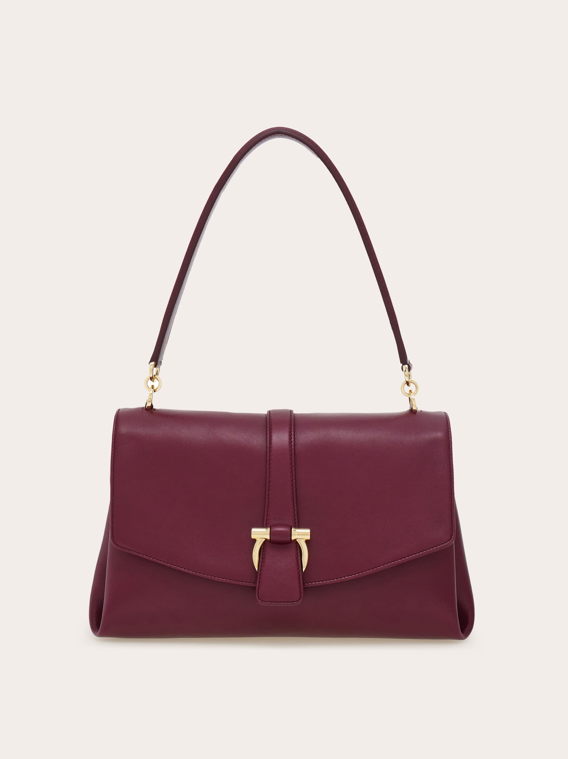 Ferragamo Donna Borsa a spalla con patta frontale (S) Viola