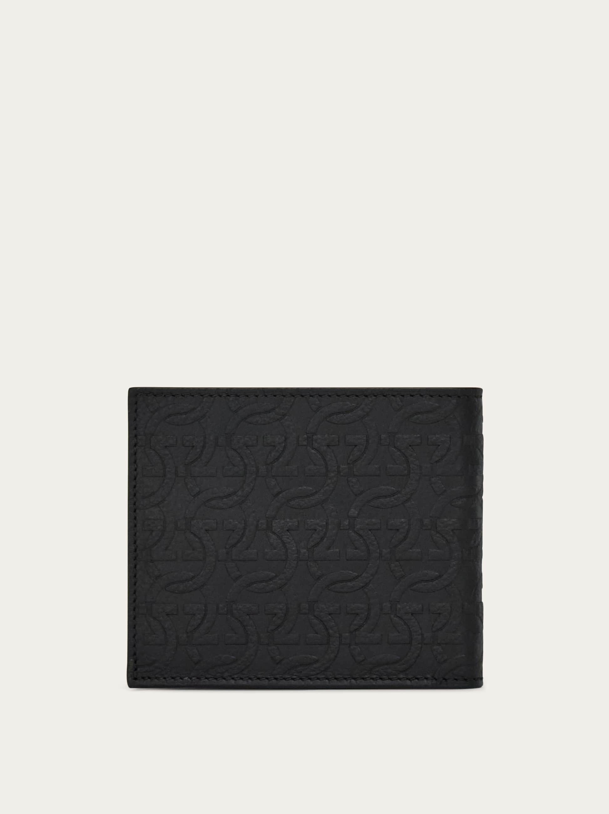  Ferragamo Herren Gancini Brieftasche Schwarz 