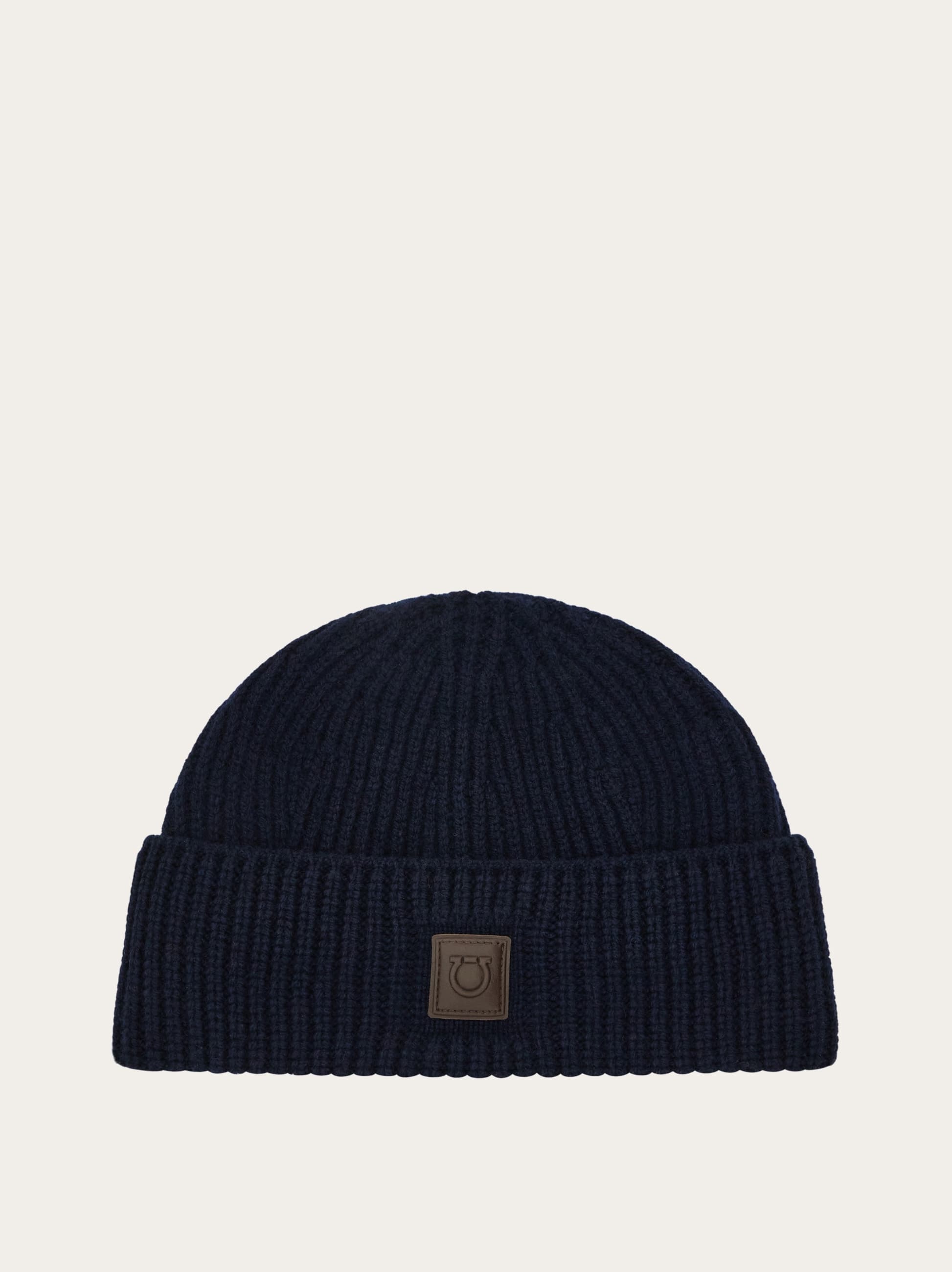 Ferragamo Uomo Beanie in maglia Blu